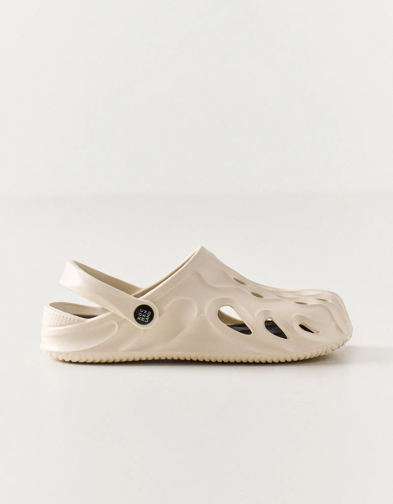 Clogs, size 35-36, EVA, beige and black, Sabot