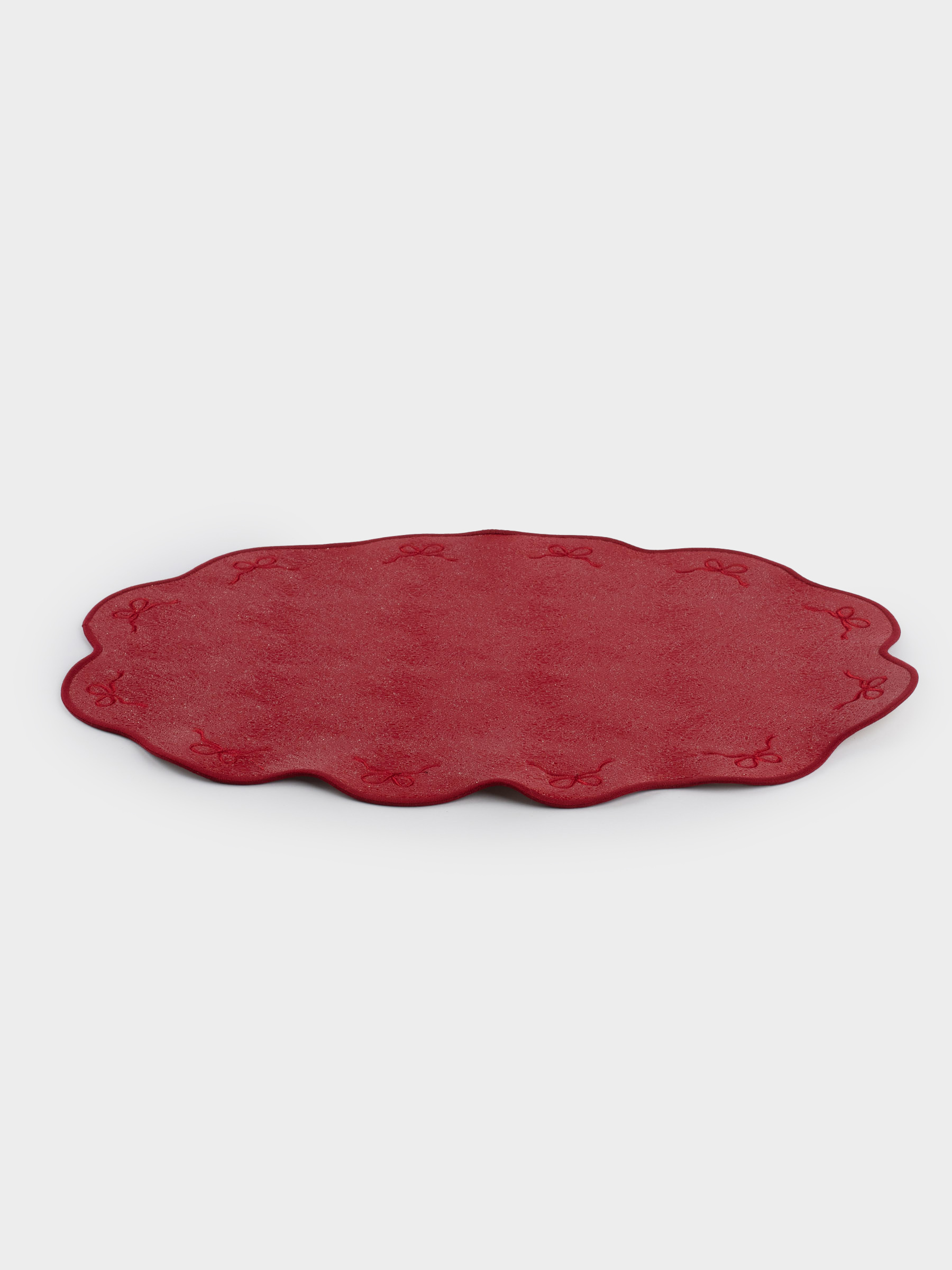 Placemat, 30x45 cm, double-sided, PVC / polyester, curly, silver/gold, Rock, image-4