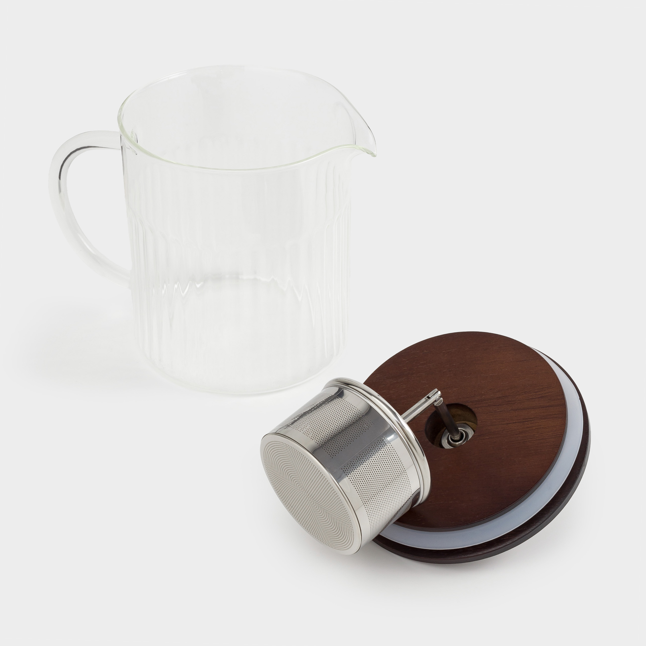 Teapot, 1 l, glass B / steel, Bell R