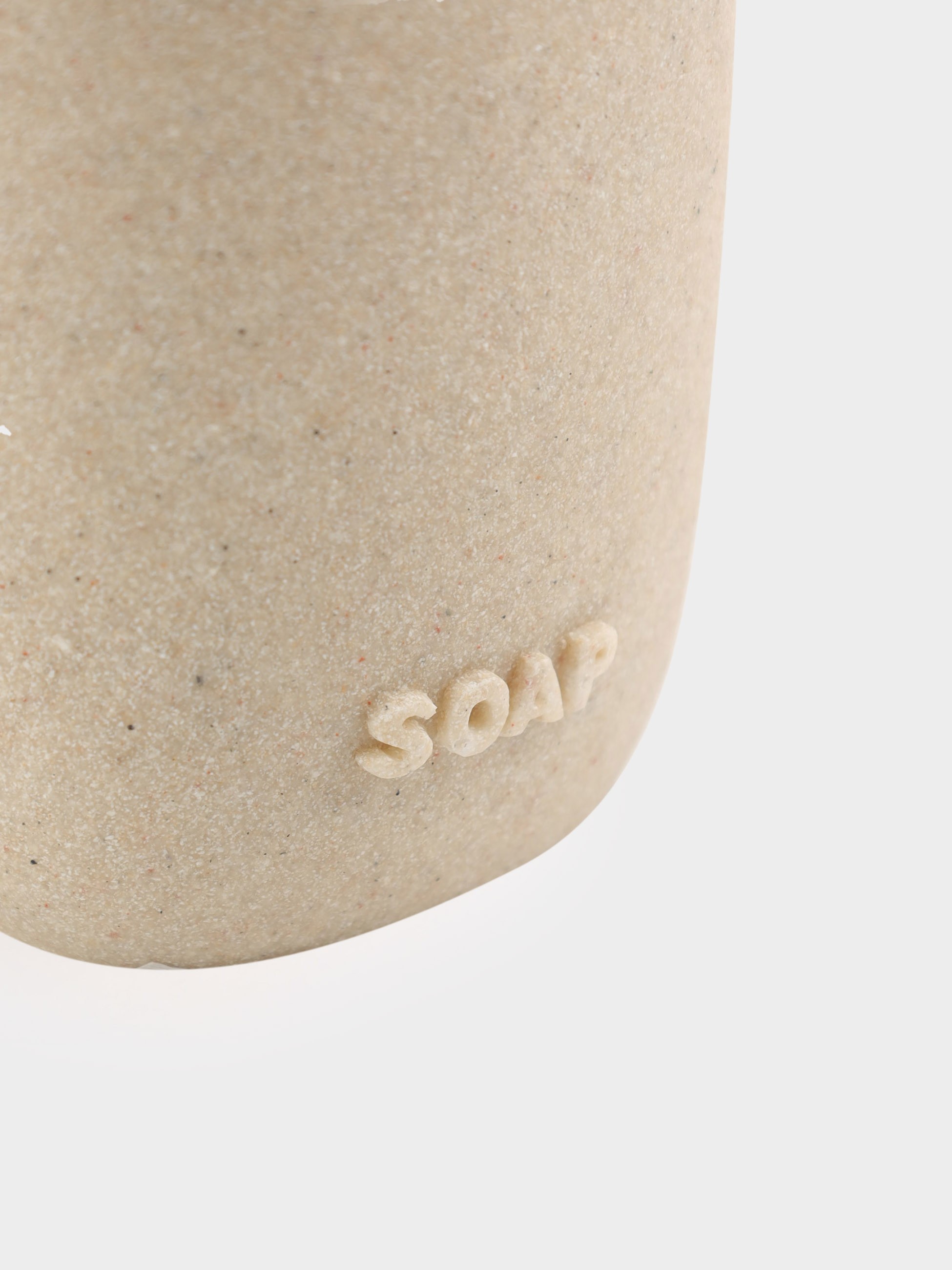 Liquid soap dispenser, 280 ml, polyresin / plastic, beige, speckled, Dune, image-3