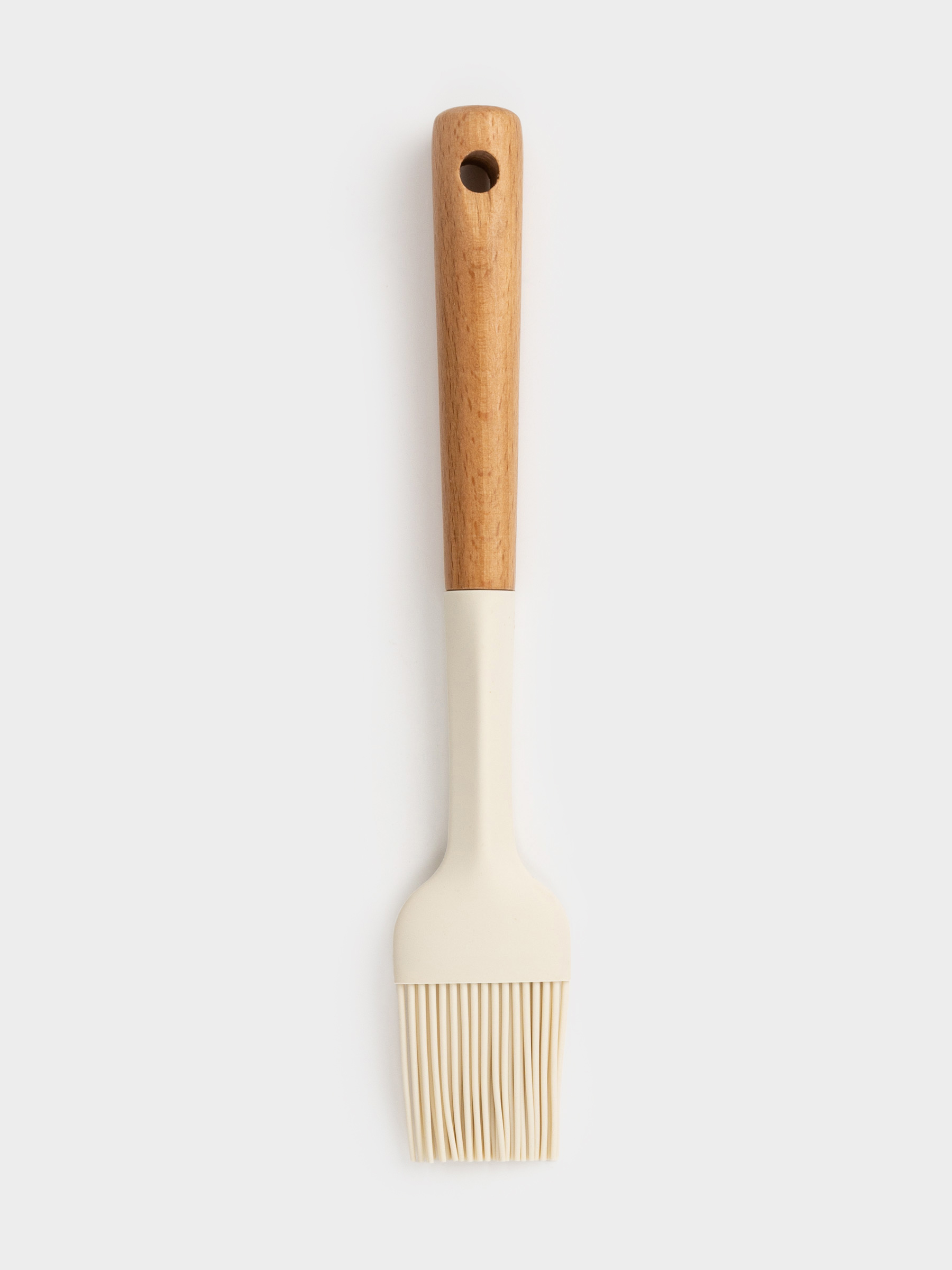 Pasrty brush, 23 cm, silicone/wood, milky, Legerity, image-1