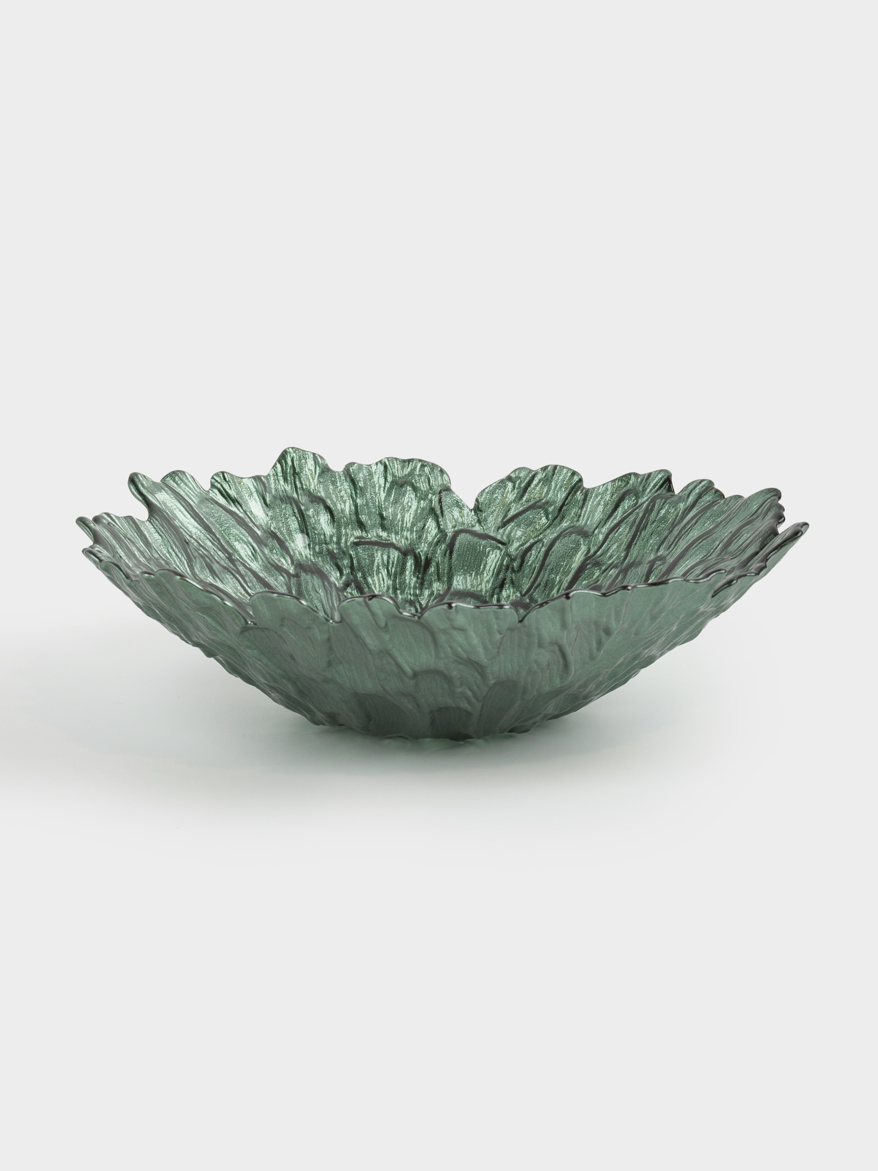 Fruit bowl, 29x9 cm, glass R, green, Pion color, image-0