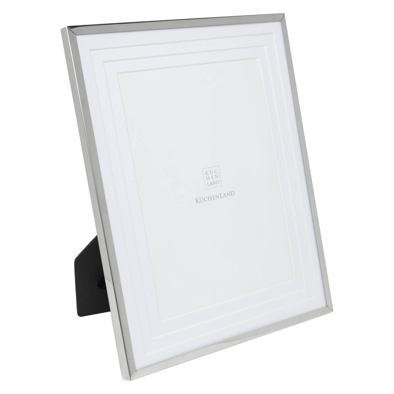 Photo frame, 21x26 cm, with passepartout, steel / glass, silver, Fantastic