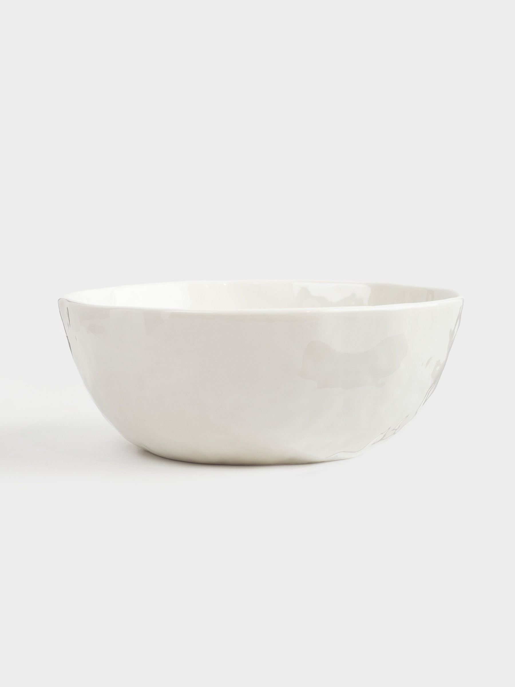 Dining set, 6 persons, 18 items, ceramic, white, Crumpled effect, Egaleo, image-5