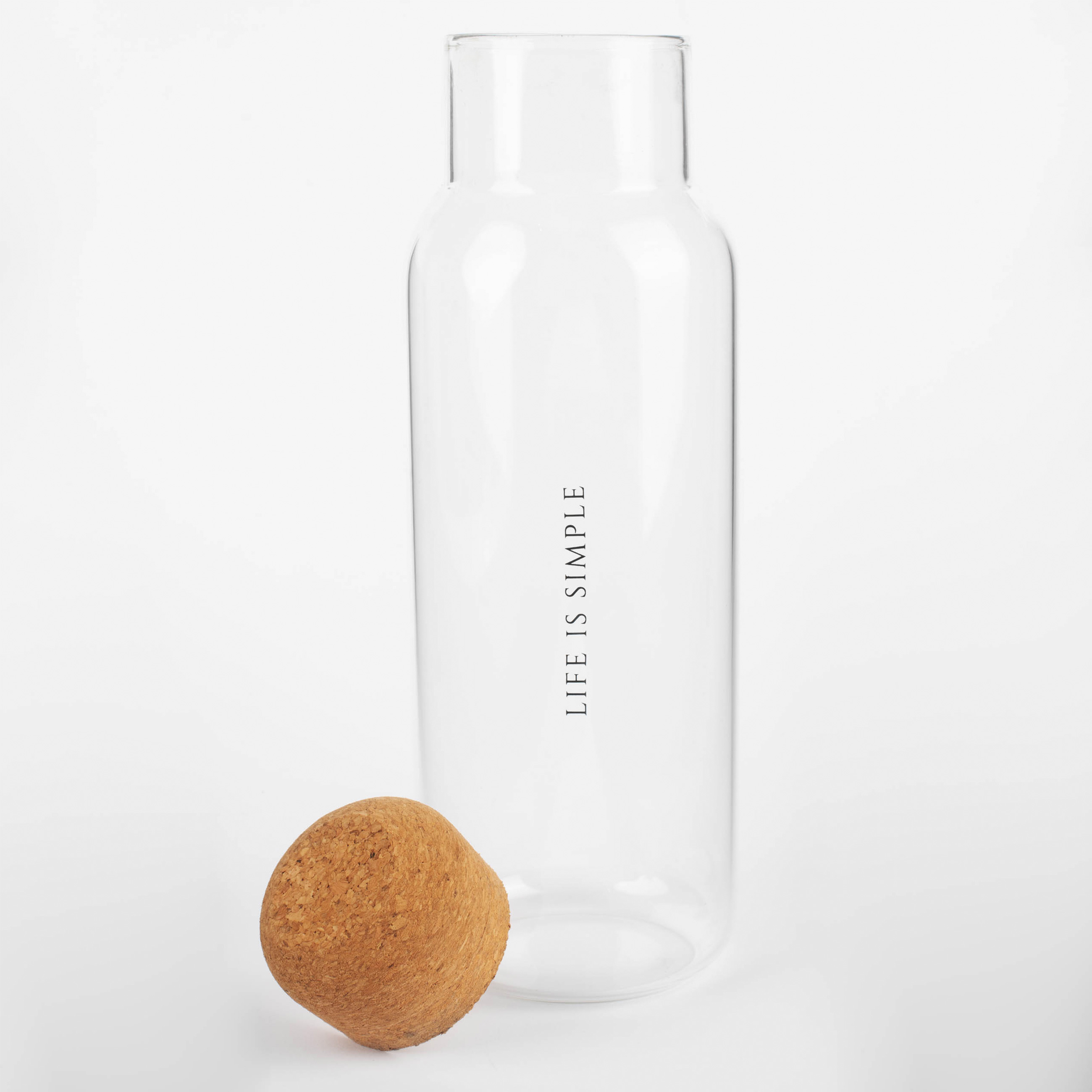 Beverage bottle, 1.25 l, Used glass, Life is simple, Clear font, image-1