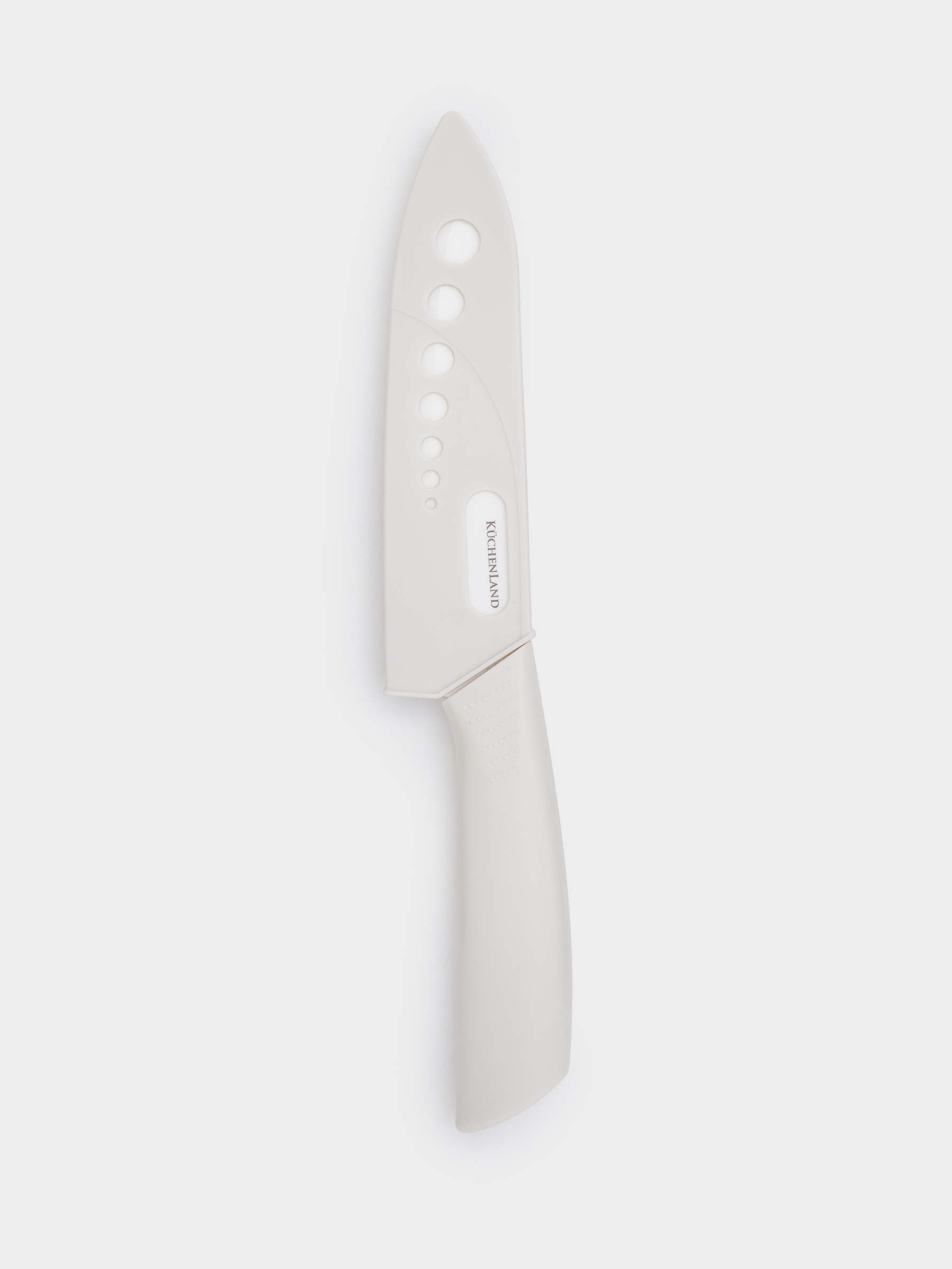 Slicing knife, 15 cm, with case, ceramic / plastic, milk, Regular, image-5