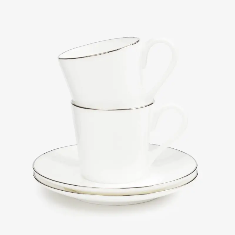 Coffee pair, 2 pers, 4 pr, 90 ml, porcelain F, Antarctica