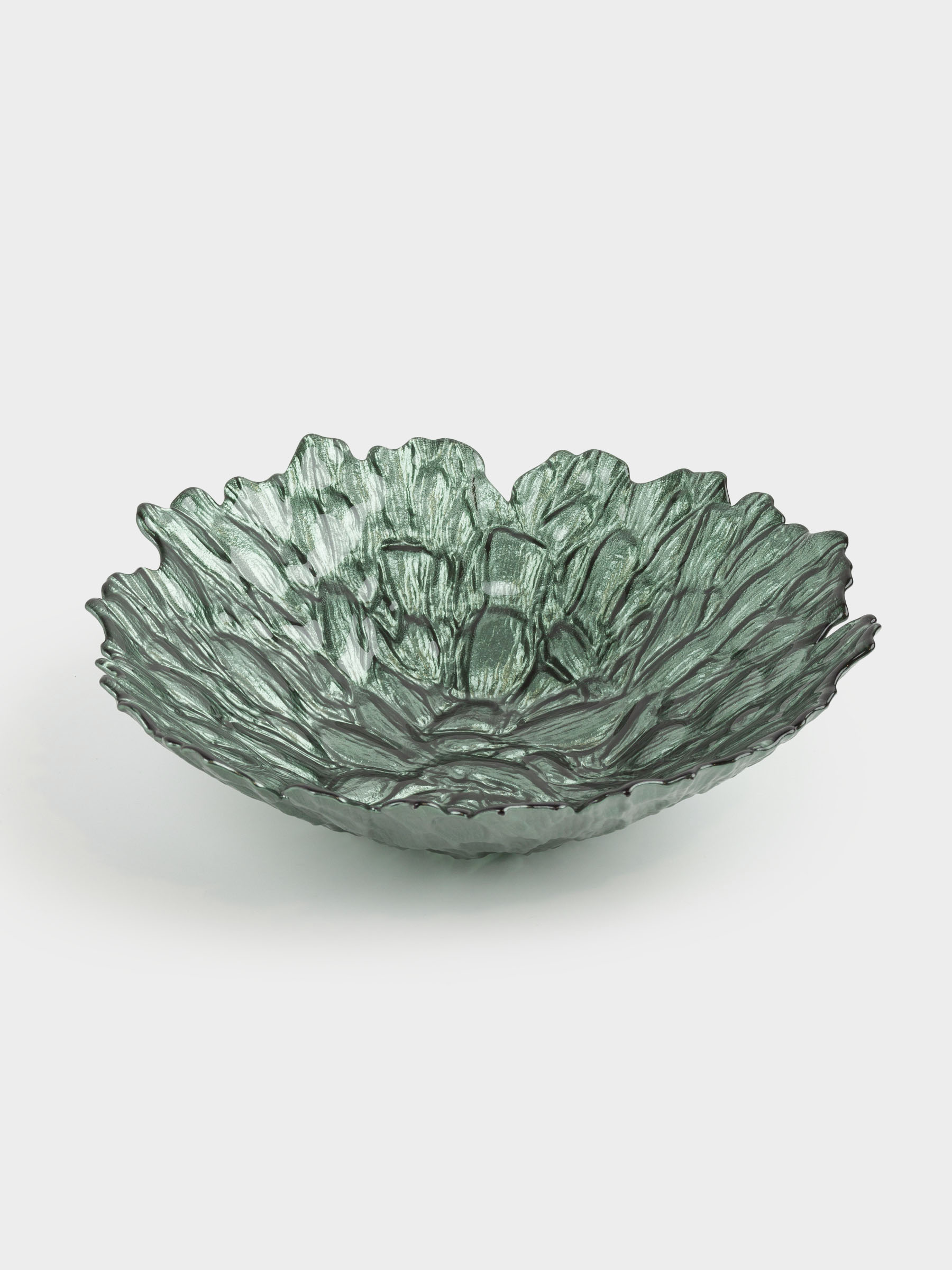 Fruit bowl, 29x9 cm, glass R, green, Pion color, image-1