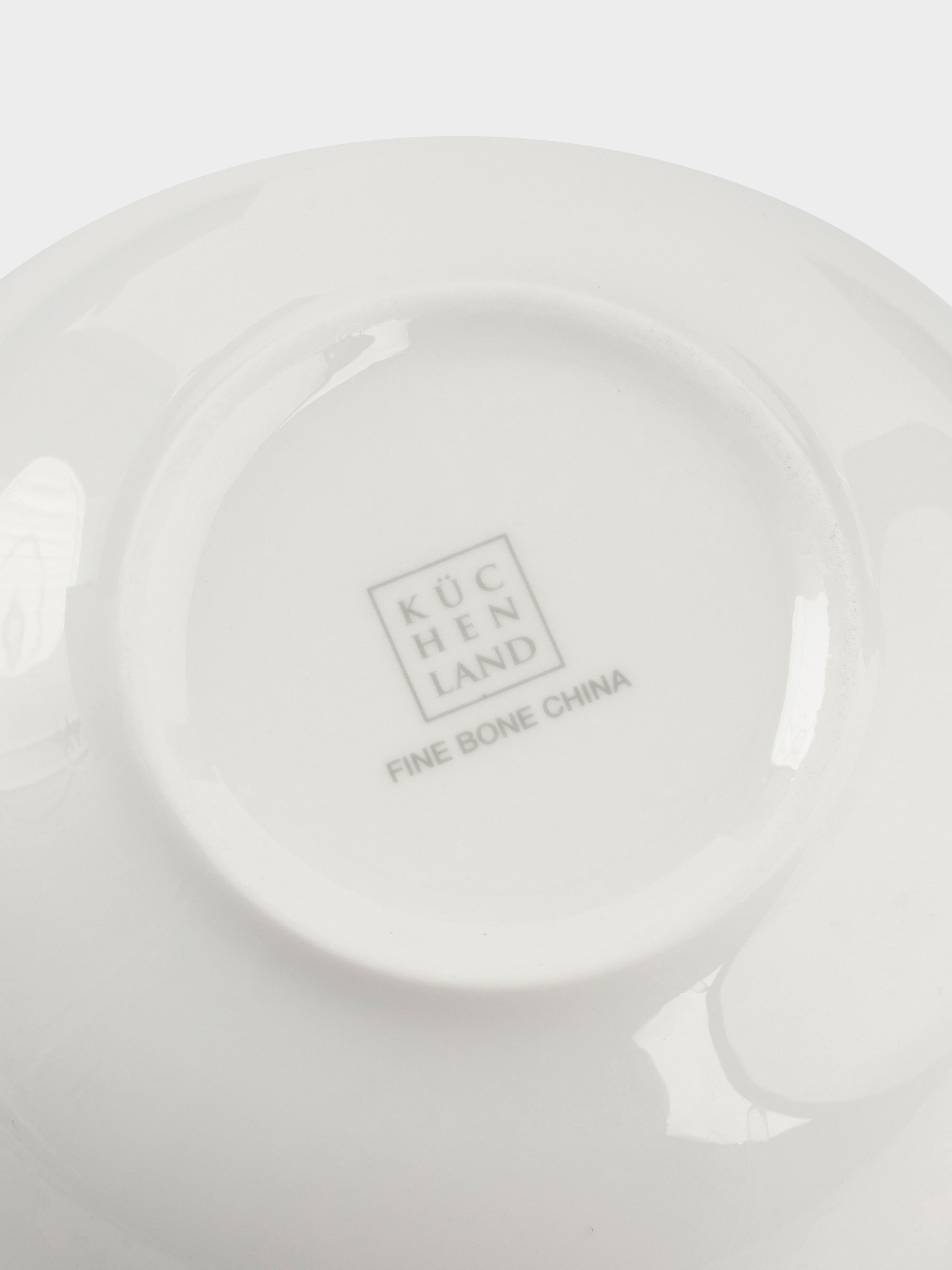 Salad bowl, 15x7 cm, 700 ml, porcelain F, white, Ideal silver, image-3