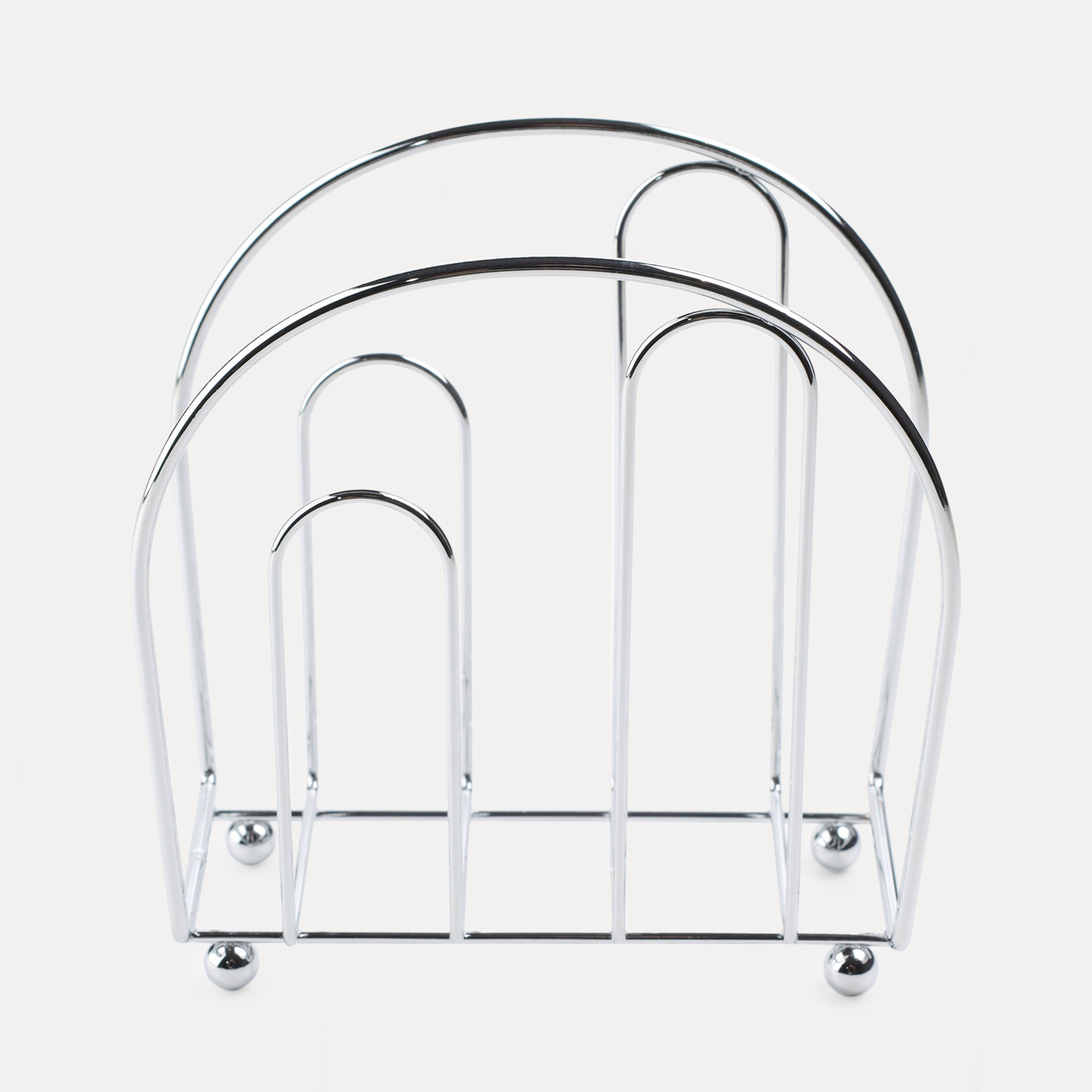 Napkin holder, 20 cm, metal, silver, Method, image-0