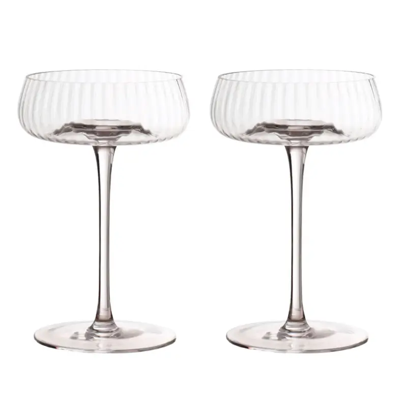 Champagne creamer glass, 270 ml, 2 pcs, glass, Sorento R