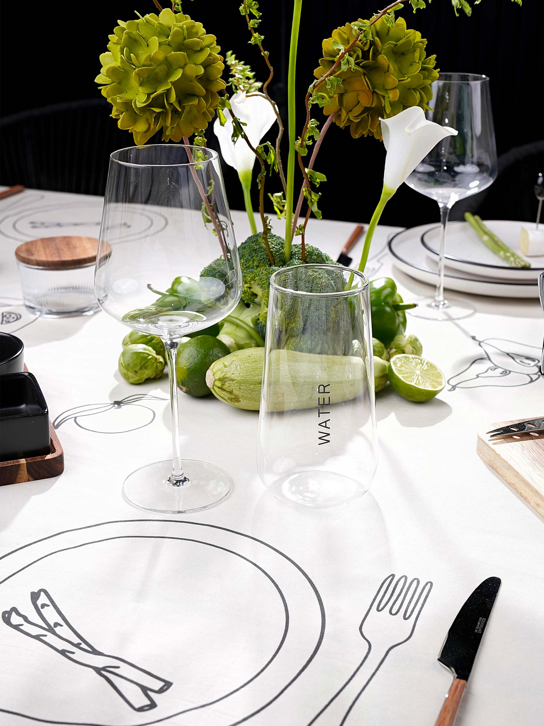 White wine glass, 480 ml, 2 pcs, crystal glass, Ferentino, image-5