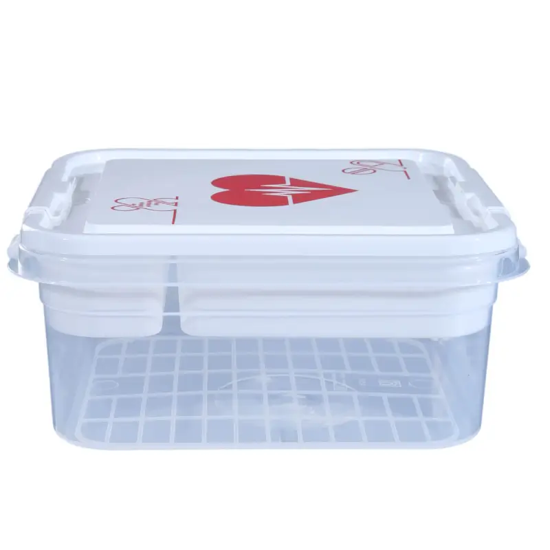 Medicine organizer, 25x26 cm, plastic, white, Compact