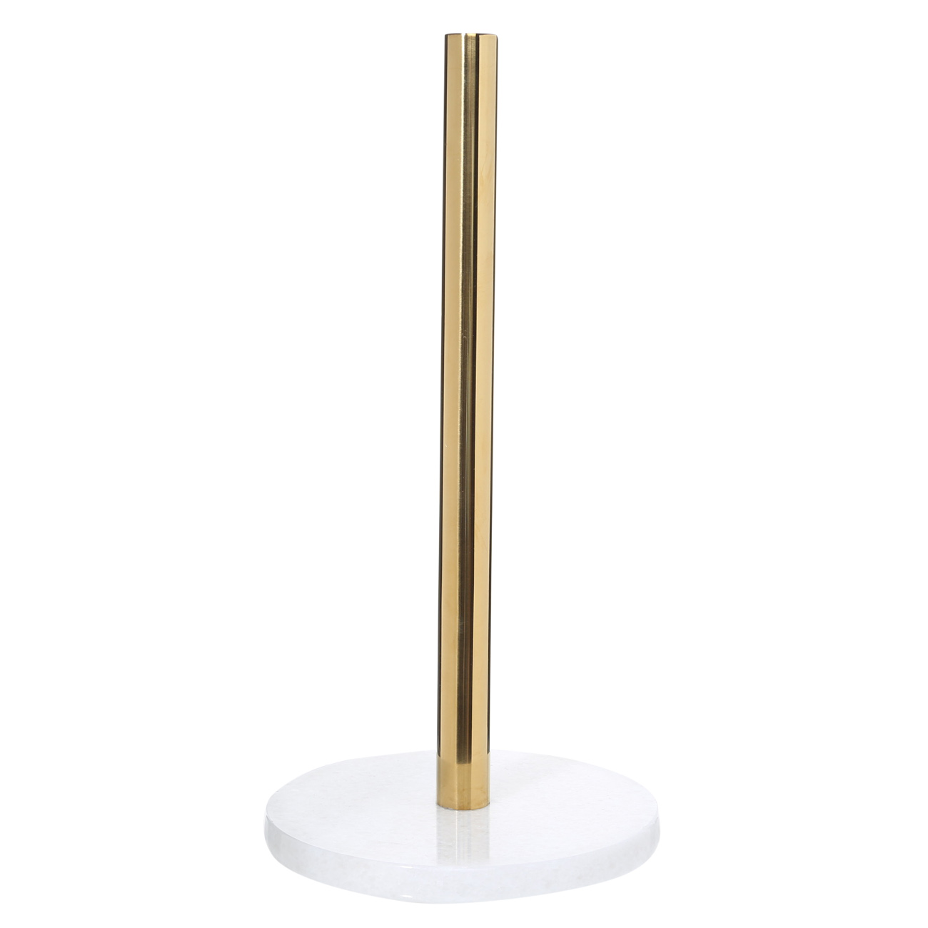 Paper towel holder, 32 cm, steel / marble, Golden white, Classic Marble, image-0