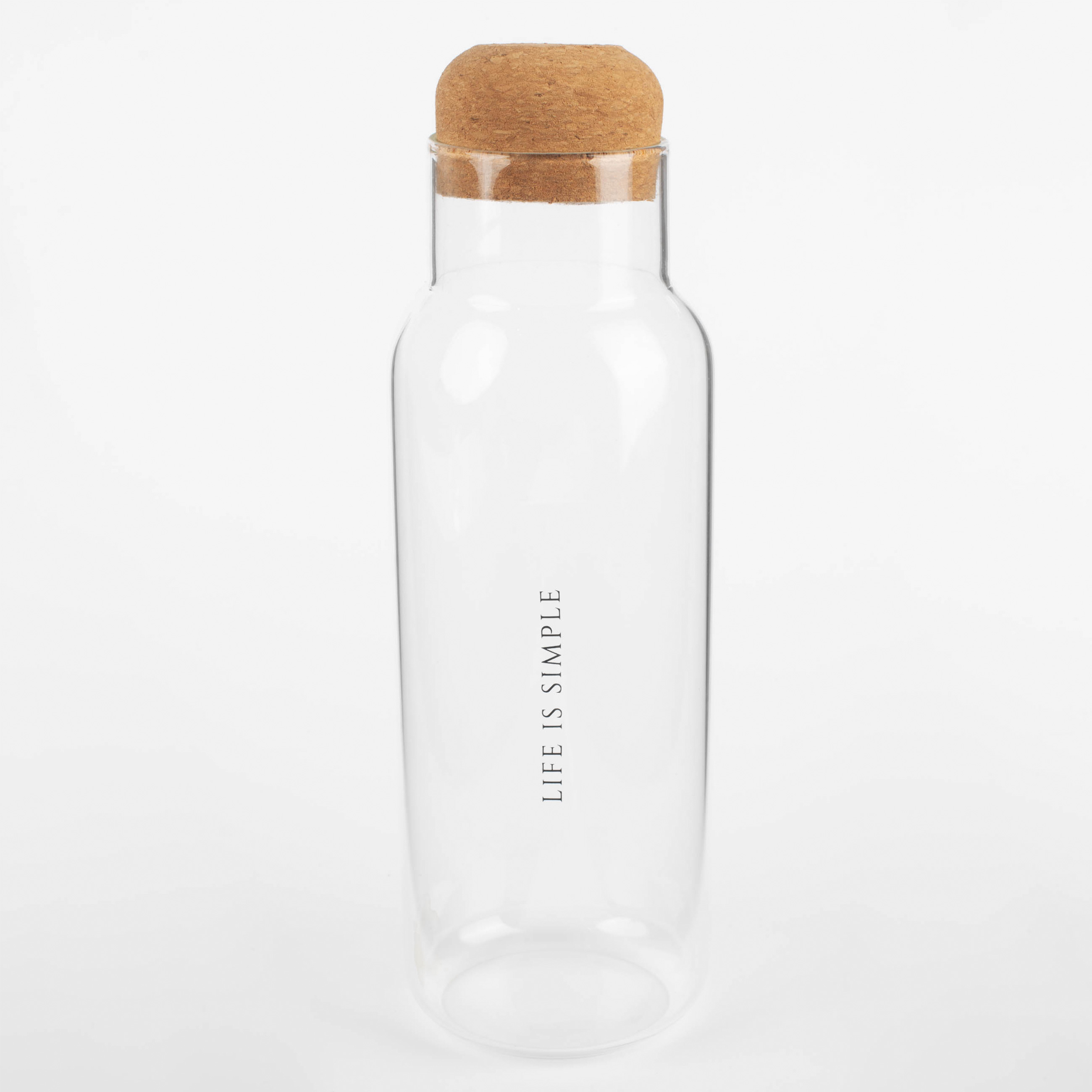 Beverage bottle, 1.25 l, Used glass, Life is simple, Clear font, image-0