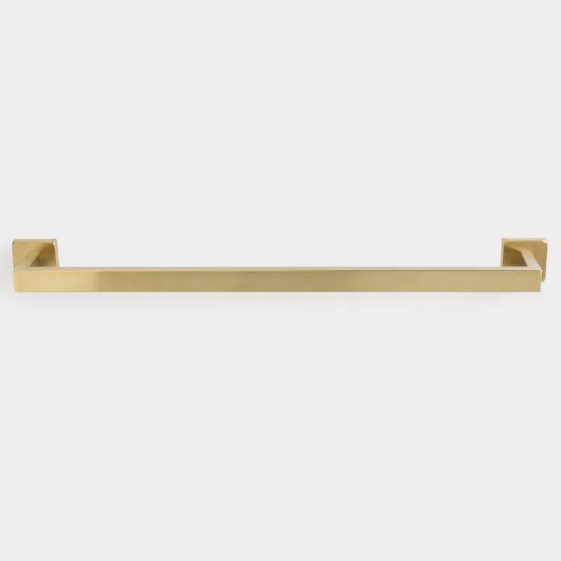 Towel holder, 60 cm, wall-mounted, steel, golden, Trend