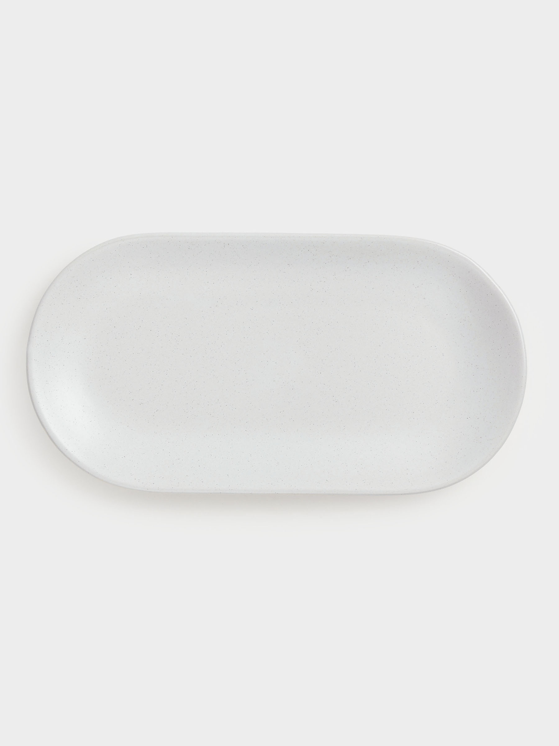Dish, 25x13 cm, ceramic, oval, milk, speckled, Particle, image-2