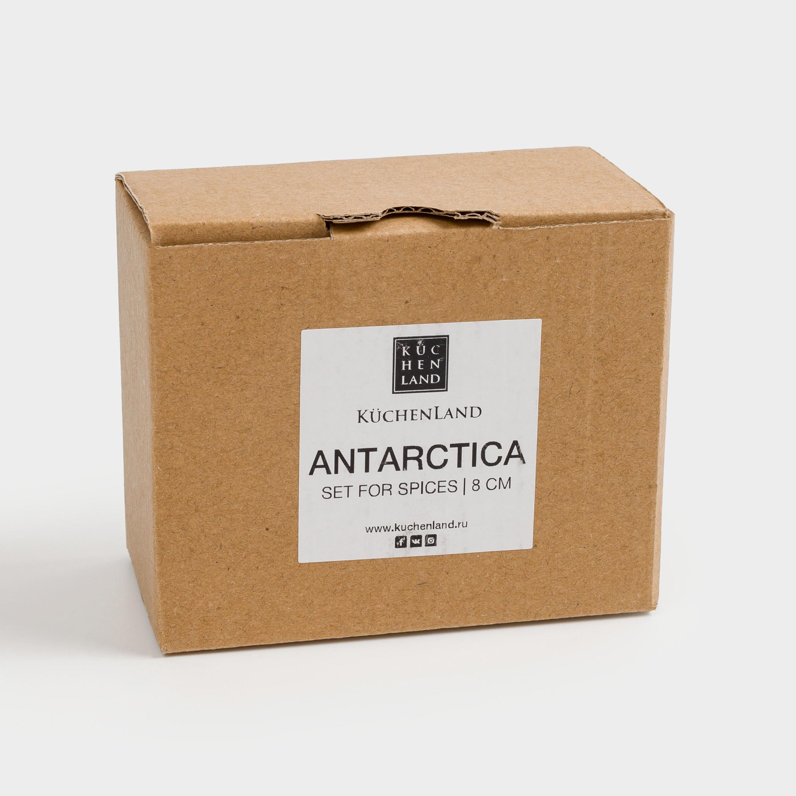 Salt and pepper set, 8 cm, porcelain F, Antarctica