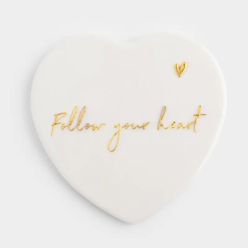 Coaster, 11x11 cm, ceramic / cork, beige, Heart, Scroll