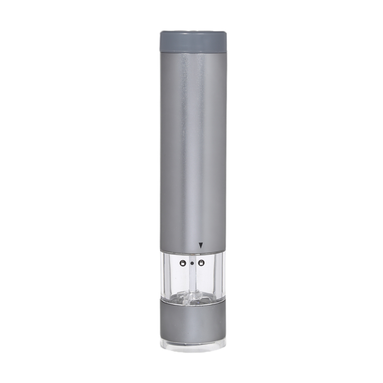 Spice mill, 22 cm, 2 pcs, electric, metal / plastic, LED B, Grey, Piquant, image-2