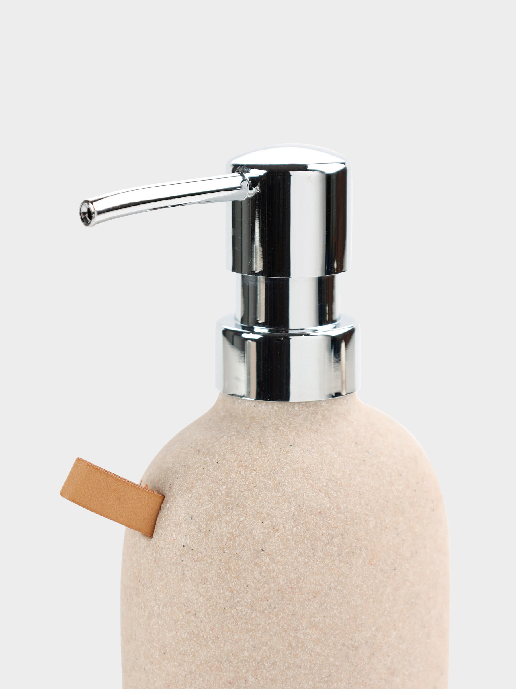 Liquid soap dispenser, 280 ml, polyresin / plastic, beige, speckled, Dune, image-2