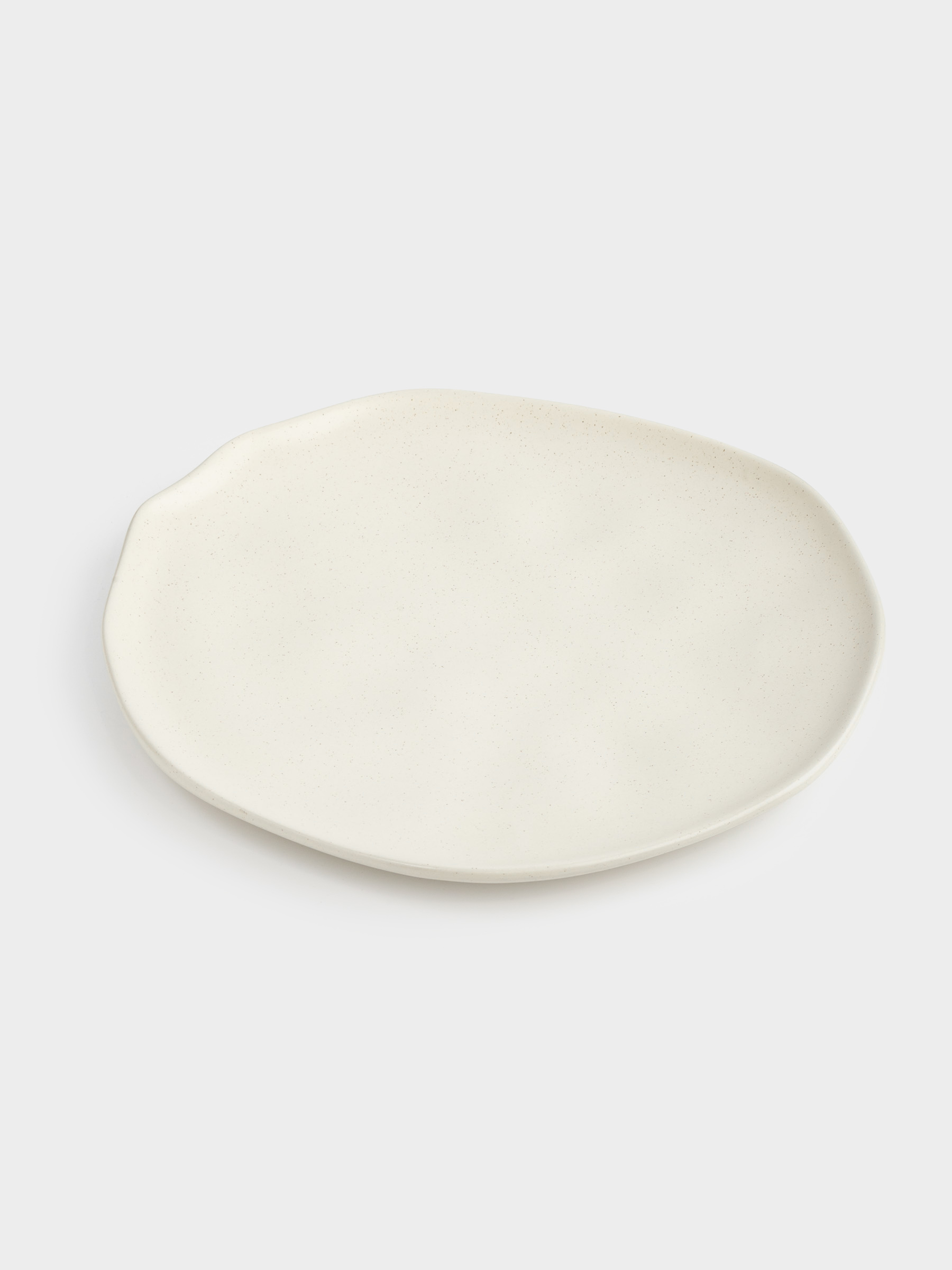Dinner plate, 27 cm, ceramic, milky, Crumpled effect, Crumple creme, image-3
