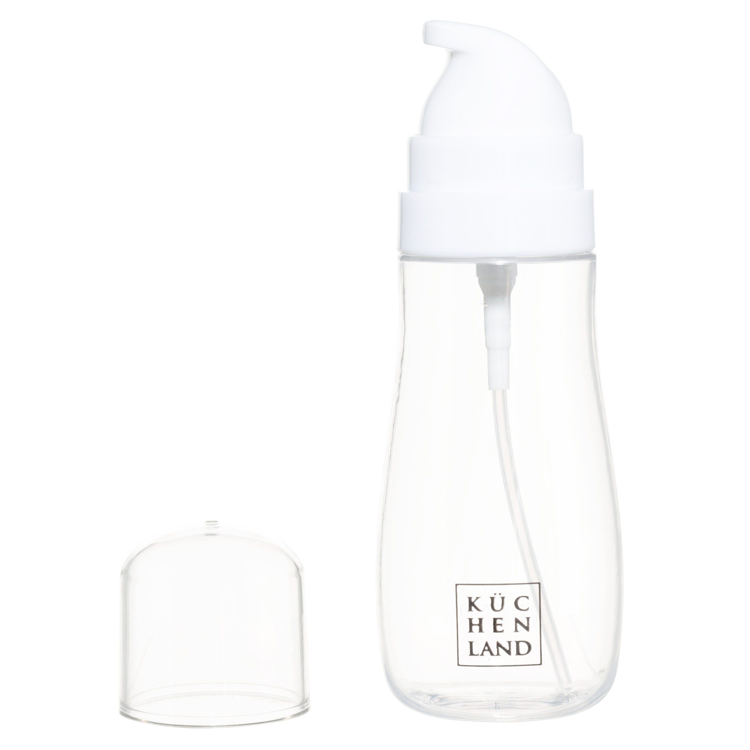 Set of travel bottles, 2 pcs, with dispenser, plastic, white, Basic