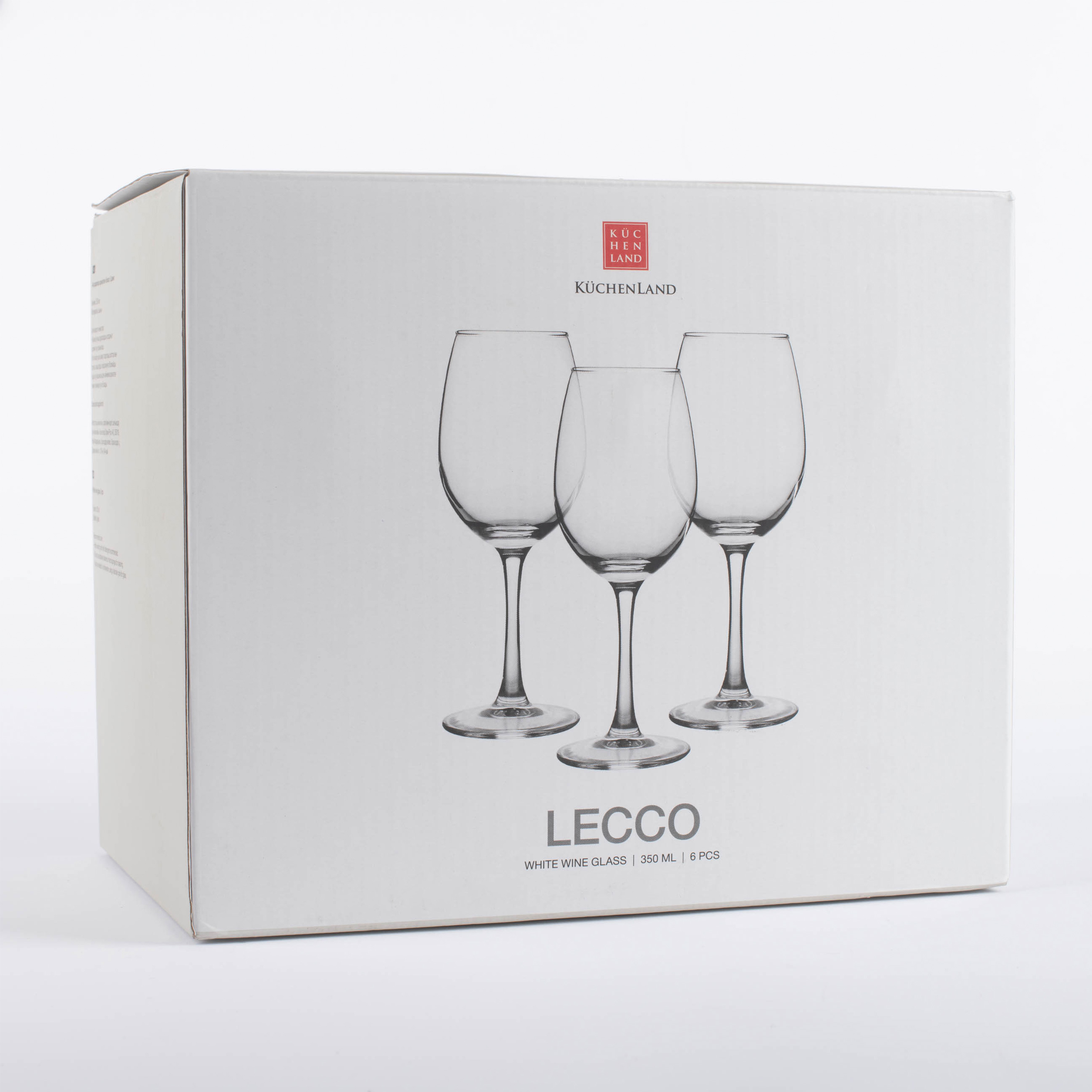White wine glass, 350 ml, 6 pcs, glass, Lecco, image-5