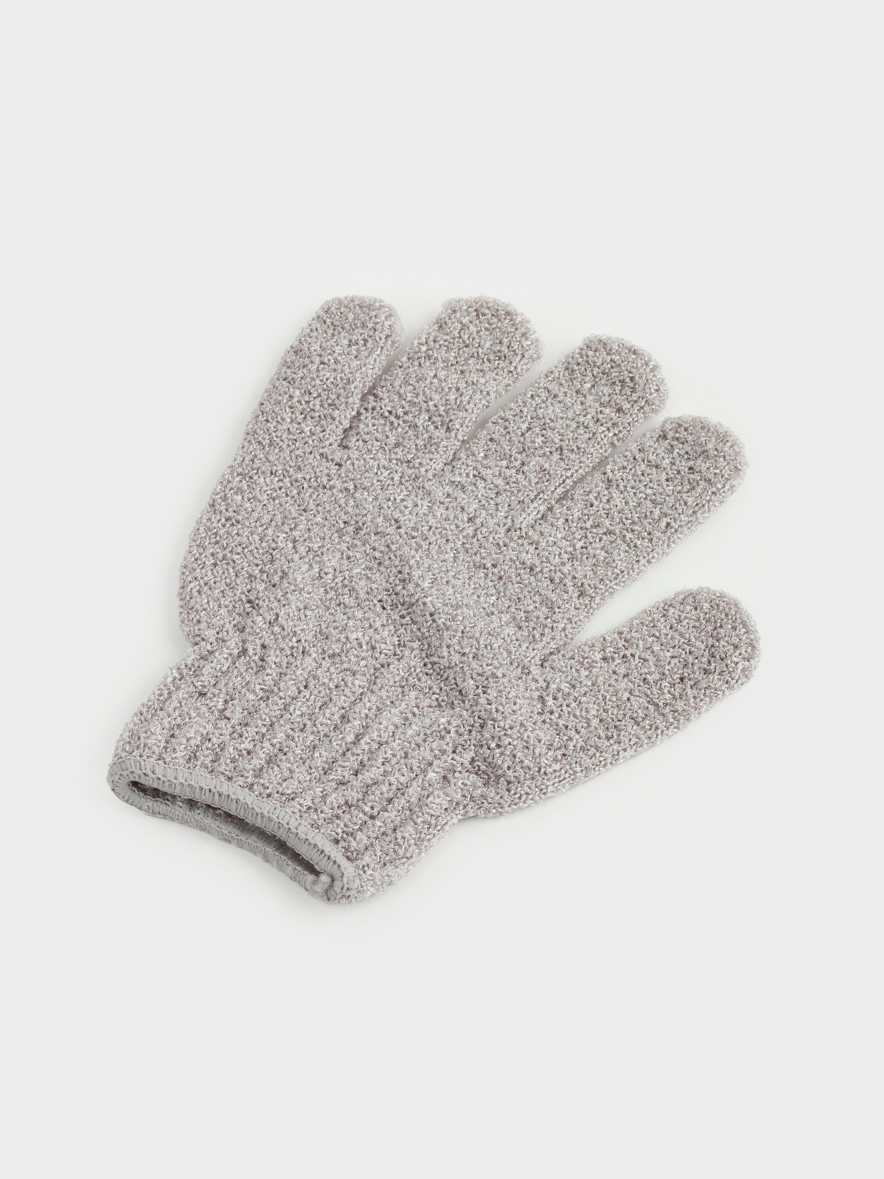 Body wash glove, 19 cm, 2 pcs, nylon, grey, Gentle spa, image-3