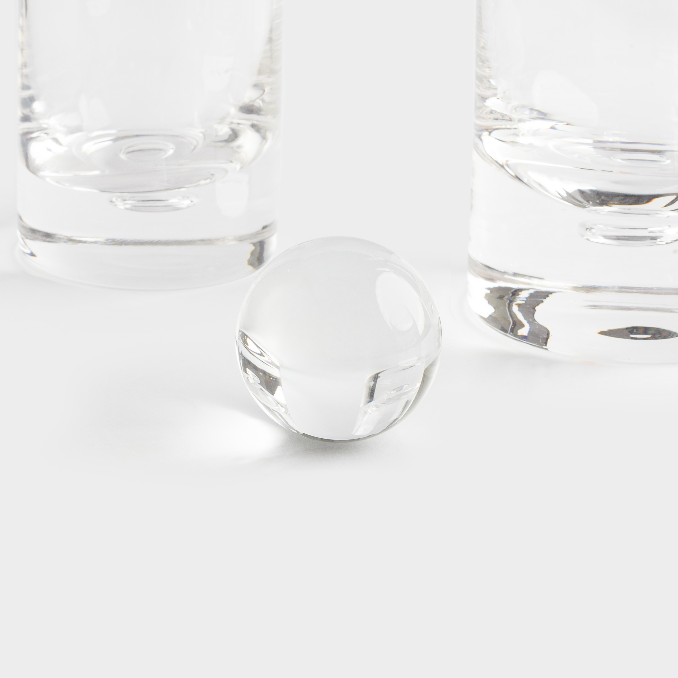 Drink set, 2 pers, 3 items, decanter / glasses, Glass, Bubble, Dew, image-2
