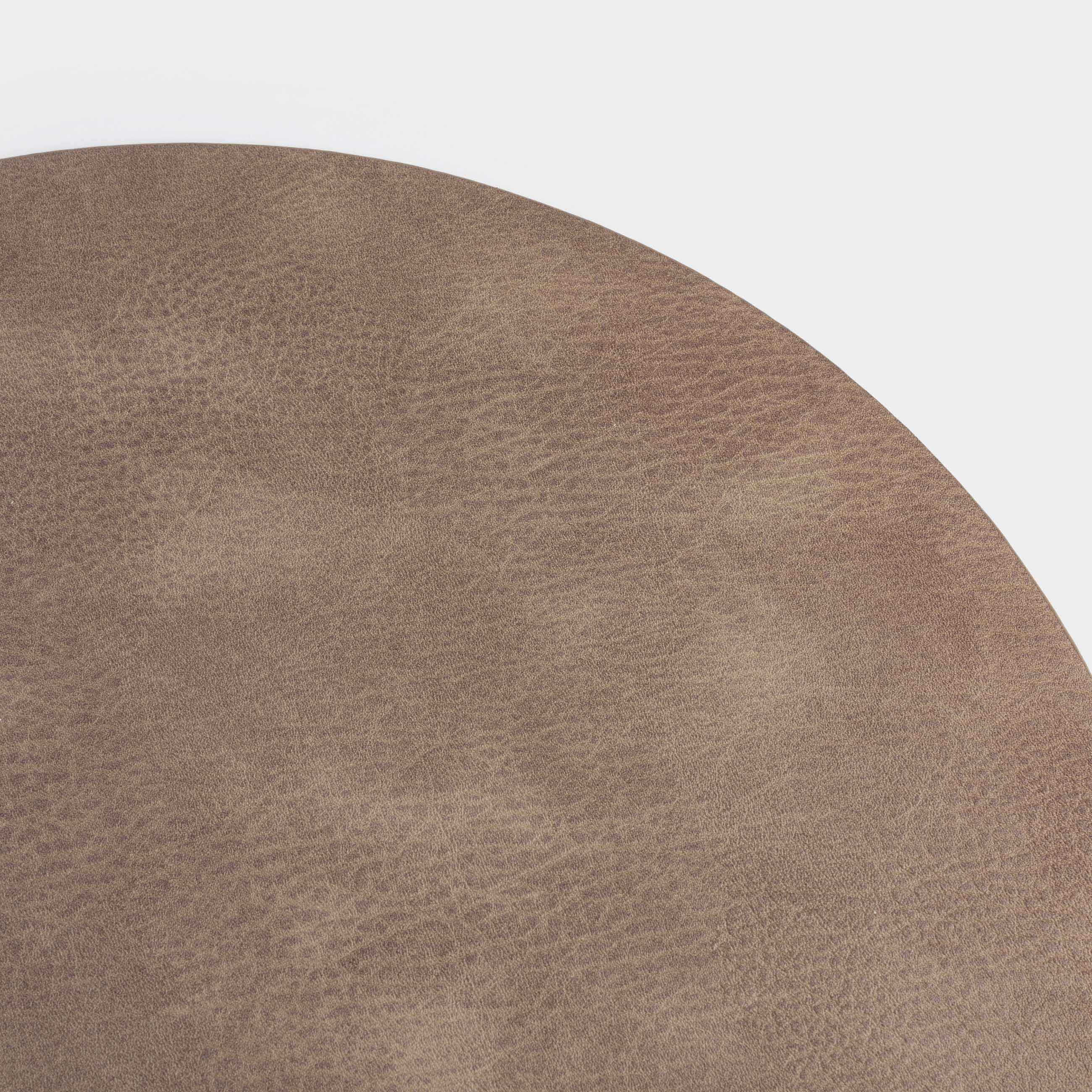 Placemat, 38 cm, PVC, round, dark brown, Rock, image-2