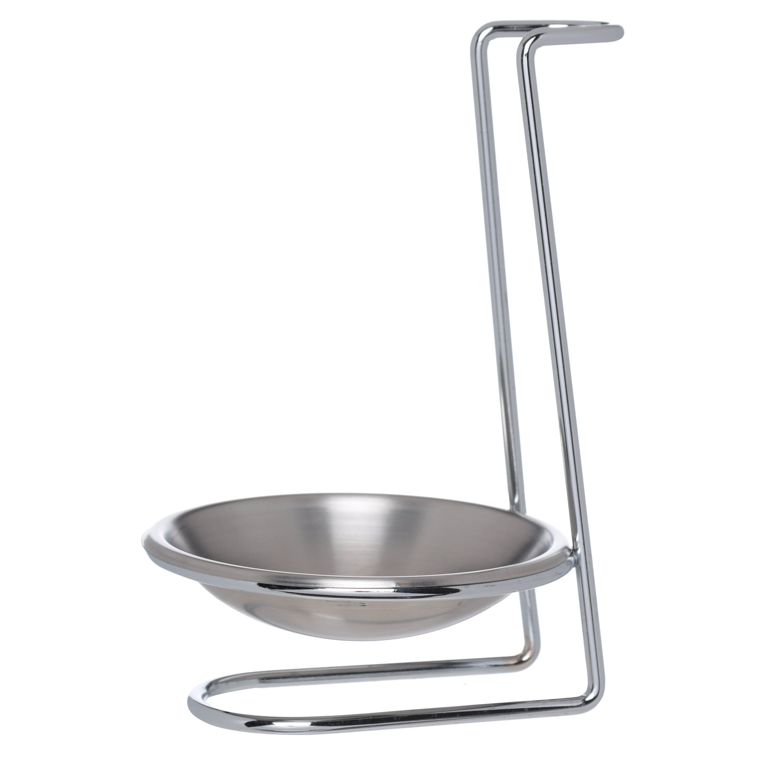 Ladle/spoon stand, 18 cm, with handle, steel, Egoist, image-0