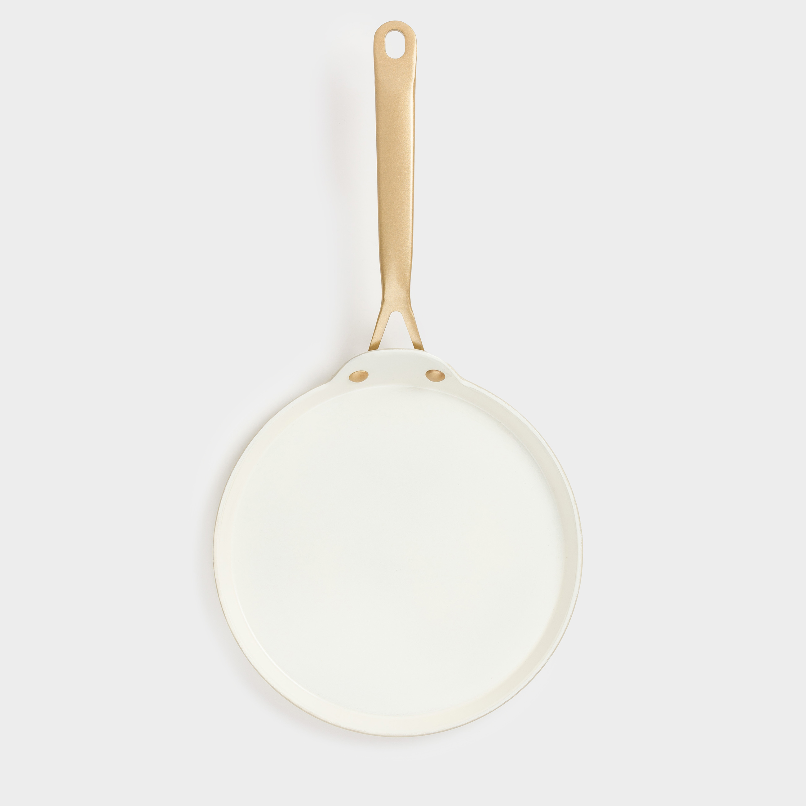 Pancake pan, 24 cm, coated, aluminum, milky, Piatto gold