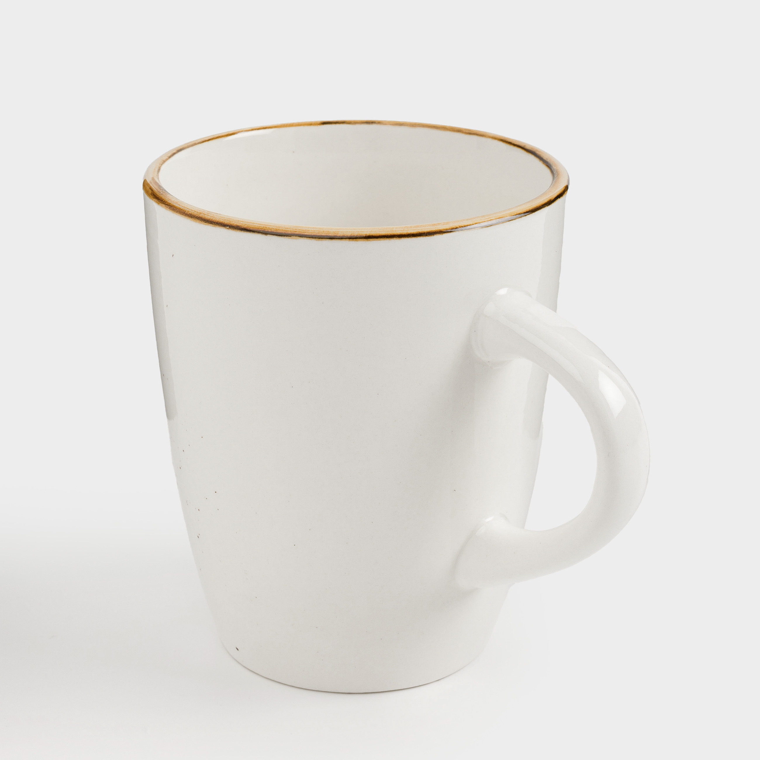 Mug, 350 ml, 2 pcs, milk, speckled, Roxas, image-3