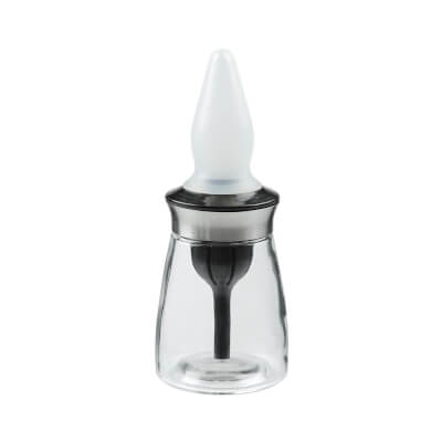 Oil container, 120 ml, with Brush, Glass / Silicone, Dipping ,image-0