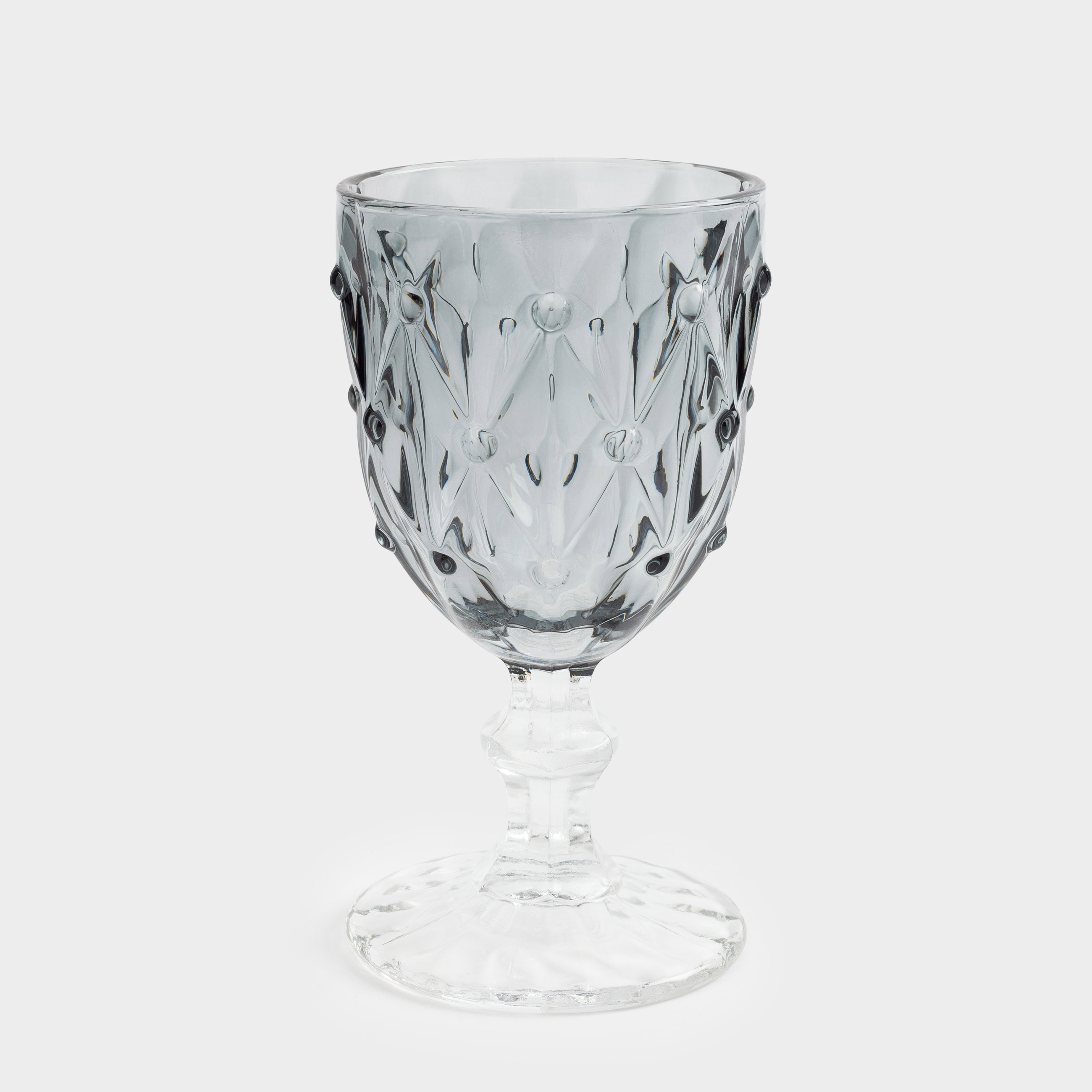 Wine glass, 250 ml, glass R, grey, Rhomb color, image-0