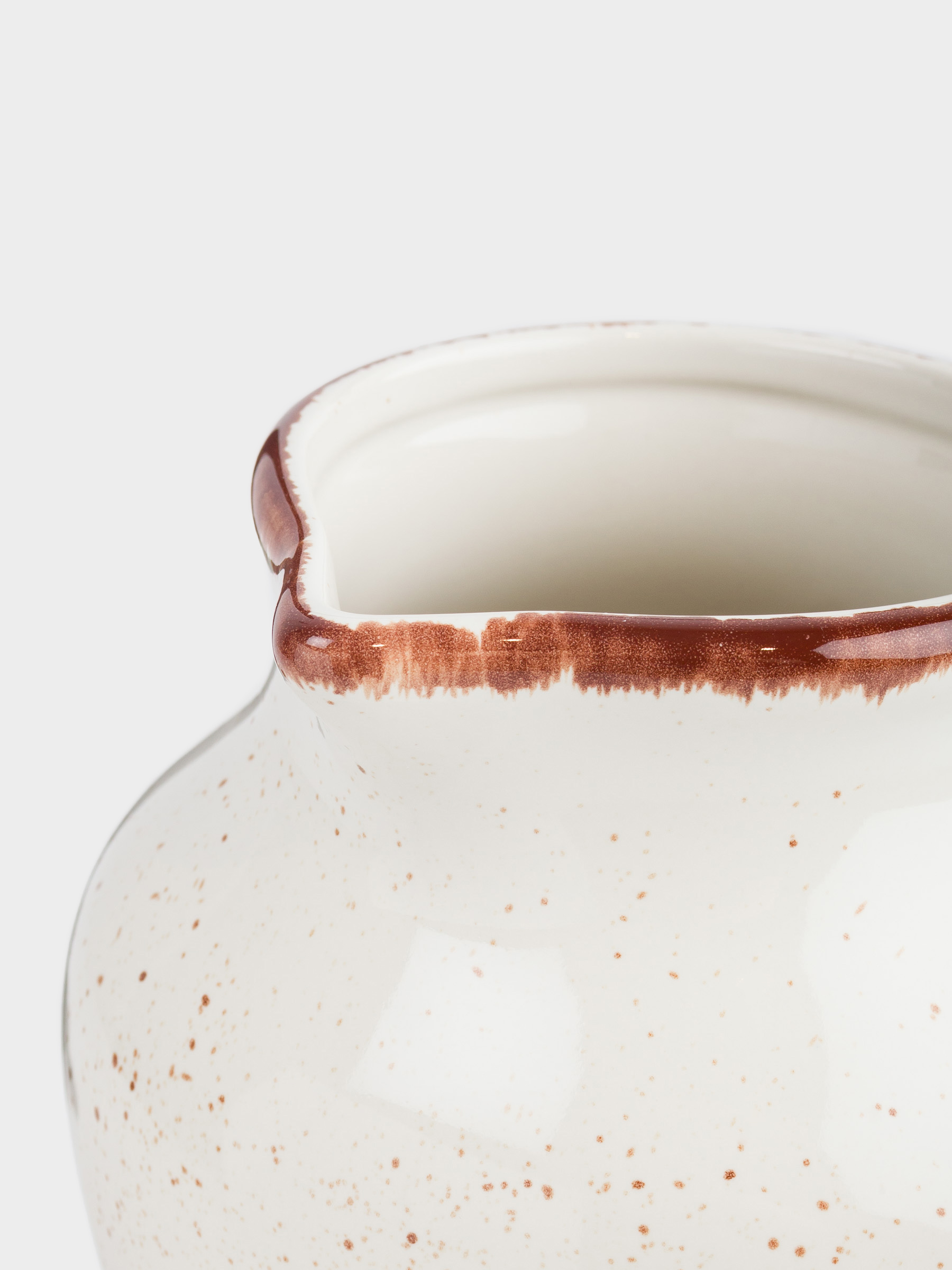 Jug, 1.4 l, ceramic, beige, Speckled, Speckled, image-5
