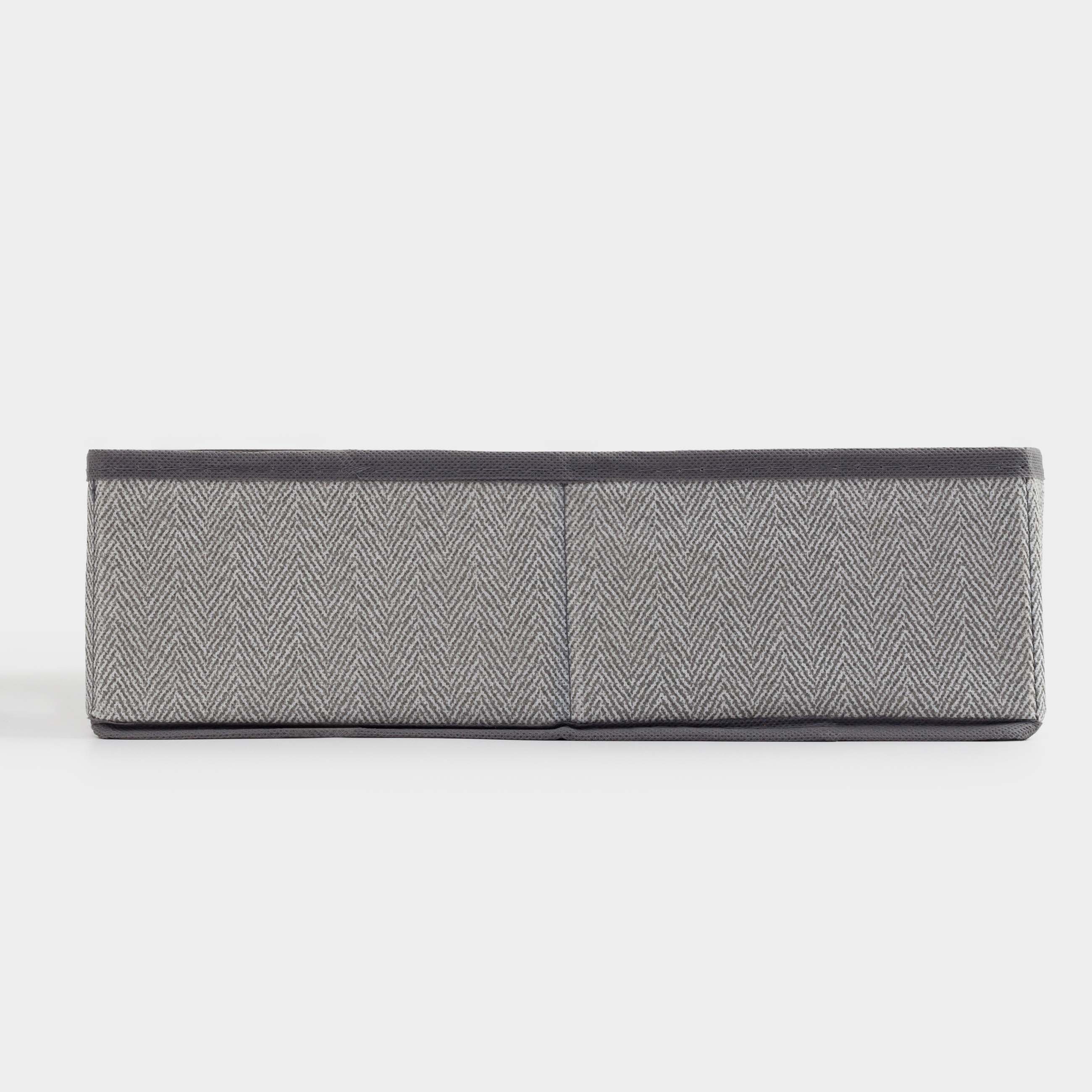 Organizer-divider for drawers, 32x24 cm, 12 otd, textile, gray, Pedant new