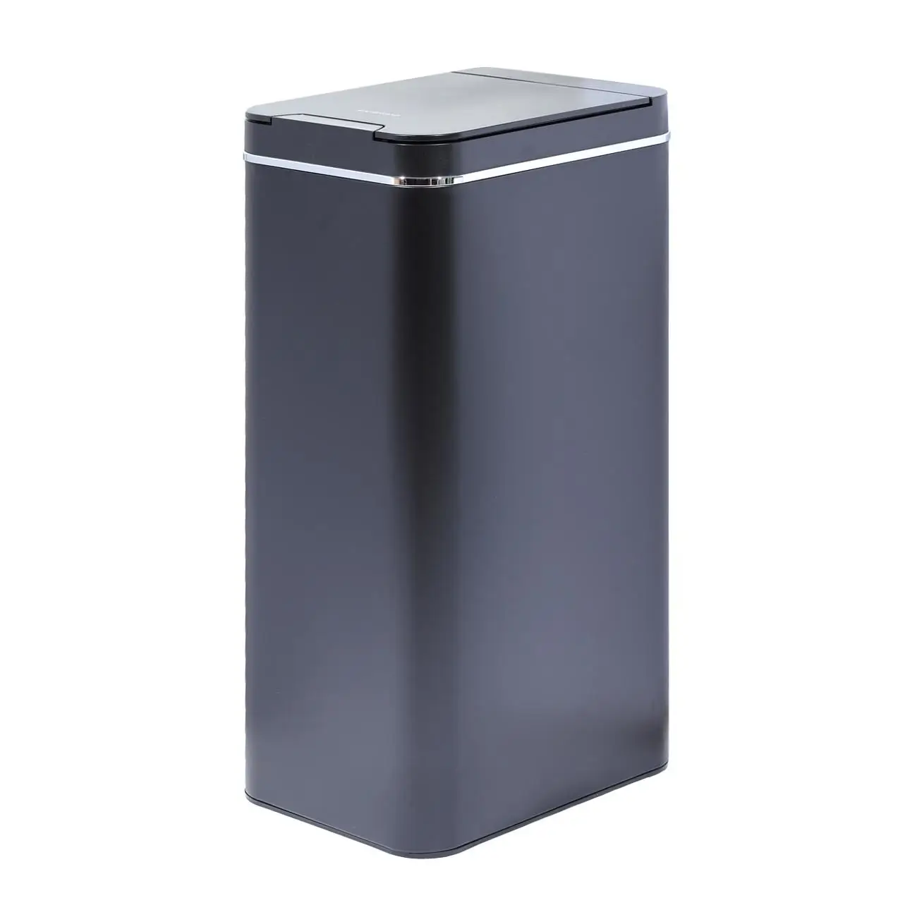 Trash can, 50 L, Sensor bin, metal/plastic, rectangular, black, Style, Sensor Bin, image-0