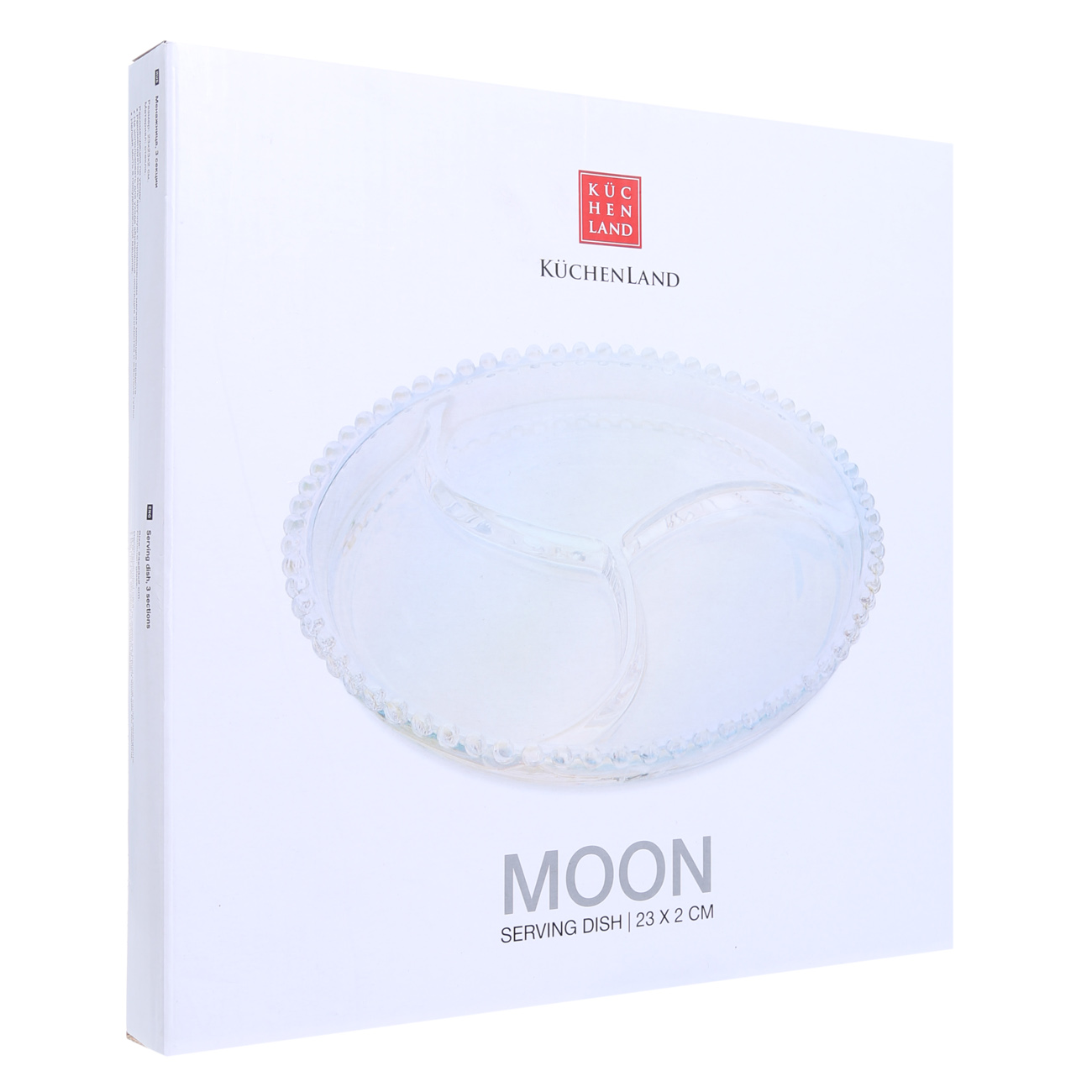 Menagerie, 23 cm, 3 otd, glass, round, mother-of-pearl, Moon, image-2