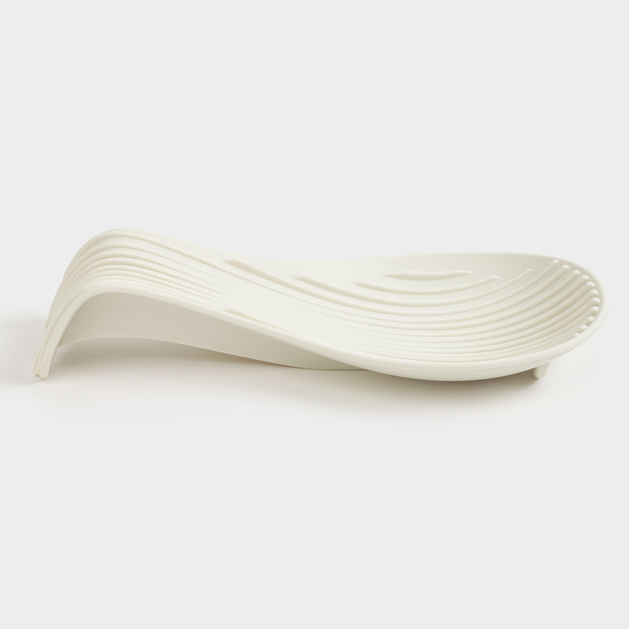 Spoon stand, 22 cm, silicone, beige, Wavelet, image-5