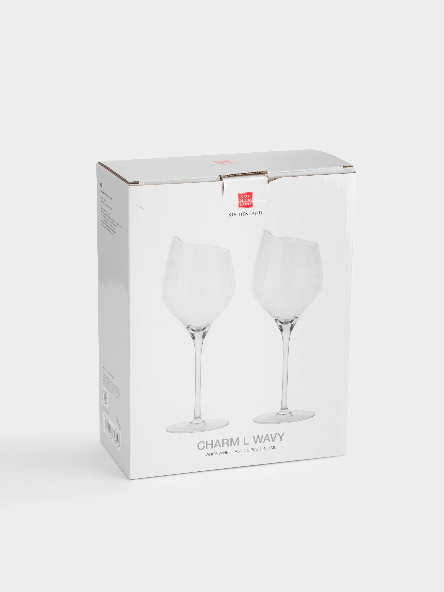 Drinking glass, 400 ml, 2 pcs, crystal glass, Charm L wavy, image-4