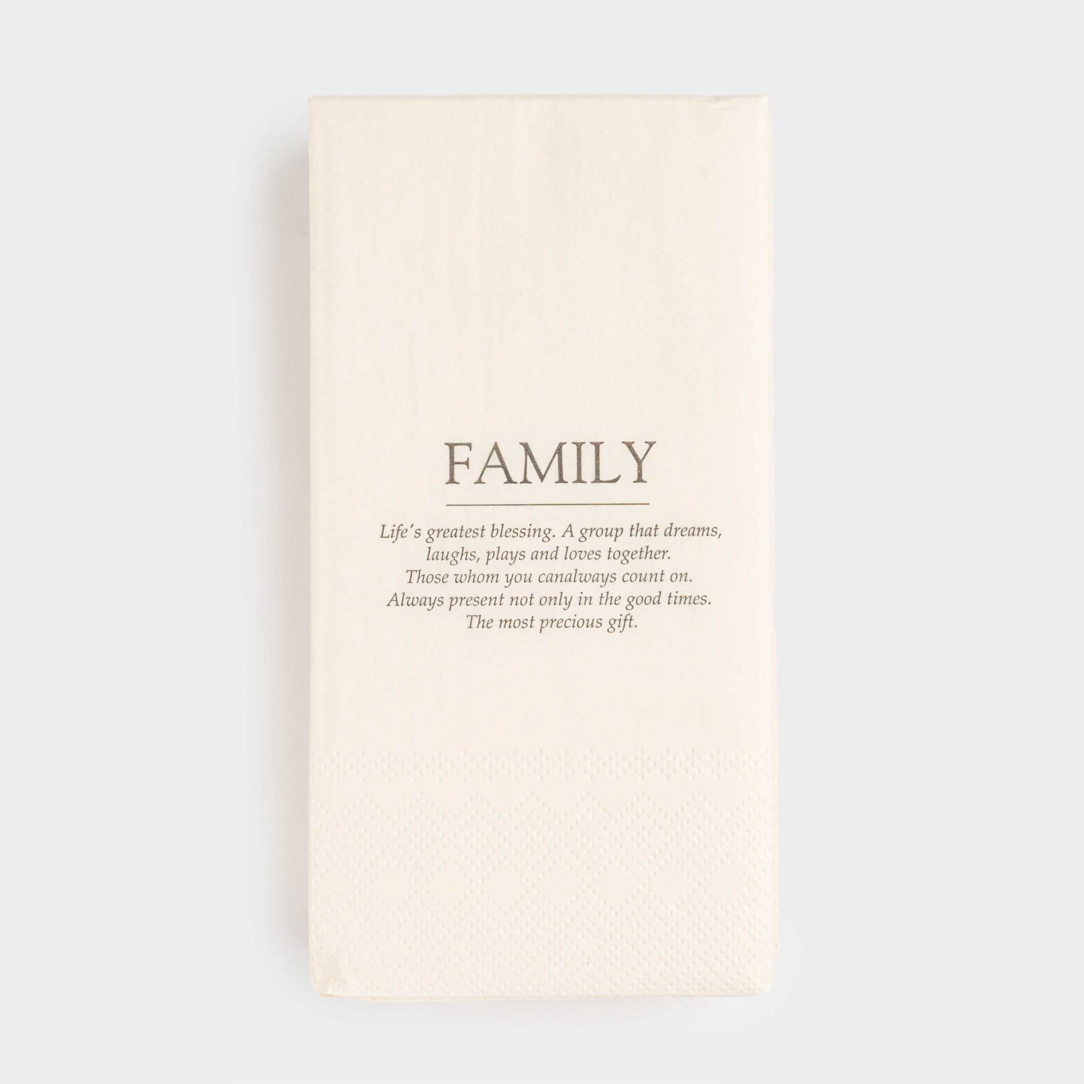 Paper napkins, 33x33 cm, 20 pcs, rectangular, white, Family, Course, image-0