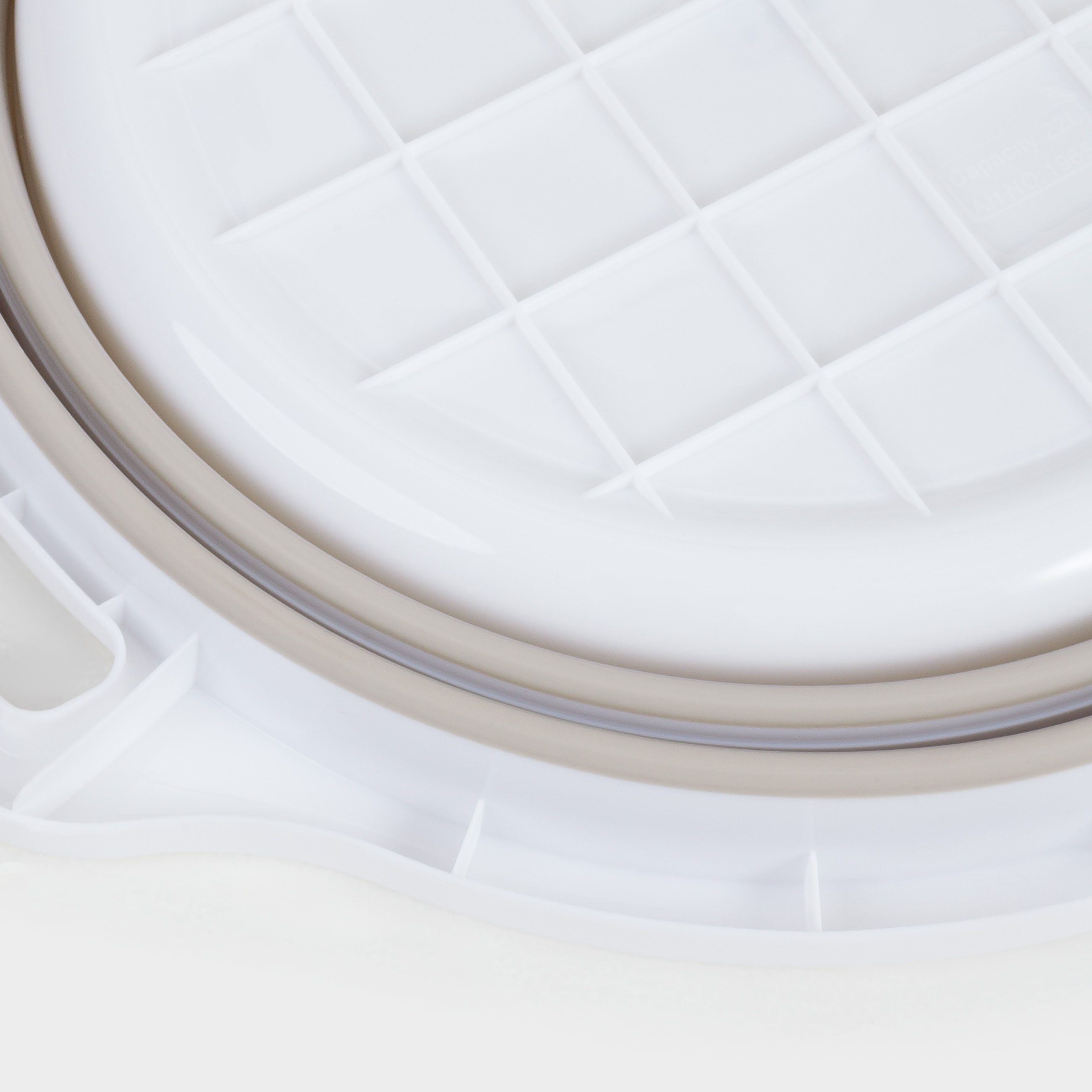 Folding basin, 22 l, plastic / rubber, grey-beige, Foldaway
