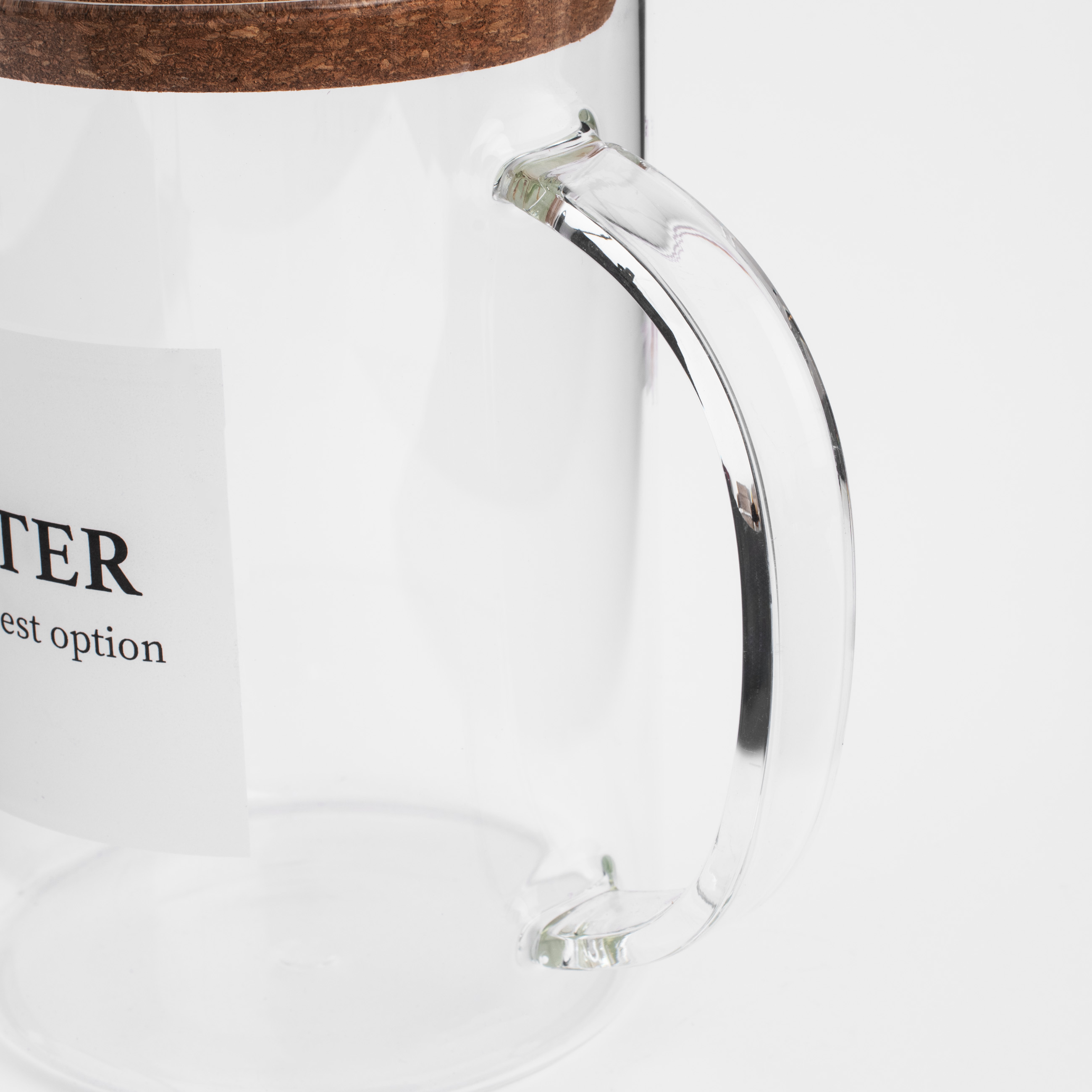Jug, 1,7 l, with lid, B glass stopper, Clear font, image-5