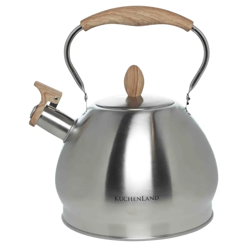 Kettle, 3,4 L, with whistle, steel / nylon, beige / matt, Whistle ,image-0