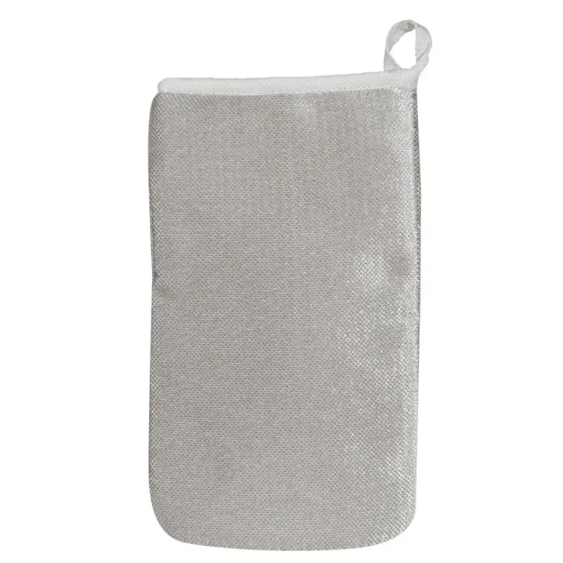 Mitten for cleaning wool, 22x13 cm, microfiber, gray, Clean