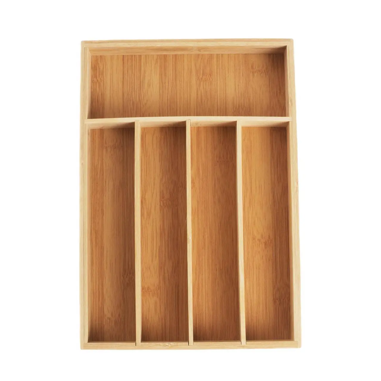 Cutlery tray, 23x33 cm, 5 sectors, bamboo, Bamboo, image-0