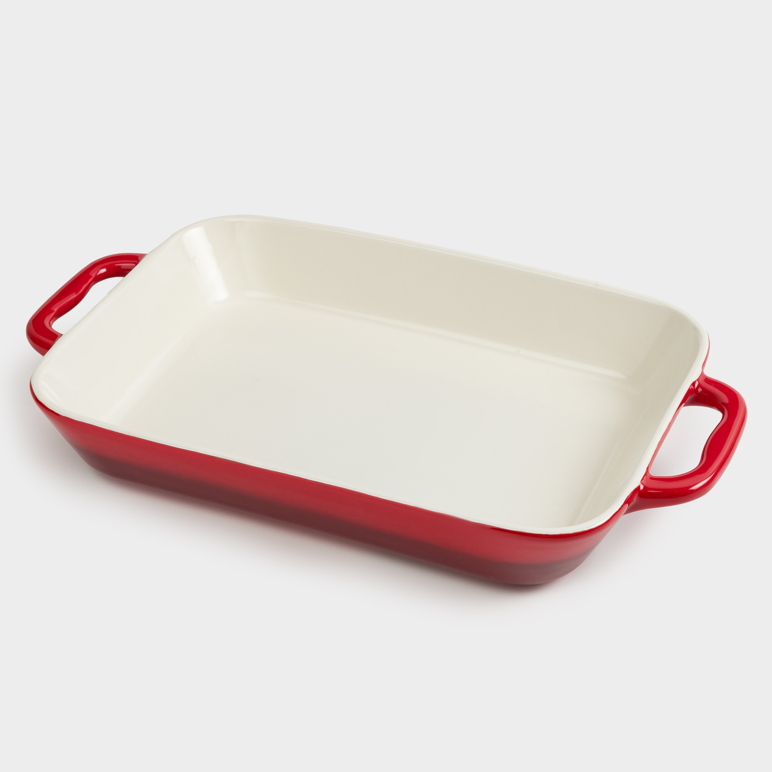 Baking dish, 34x24 cm, ceramic, rectangular, burgundy, Gradient, Cakes gradient