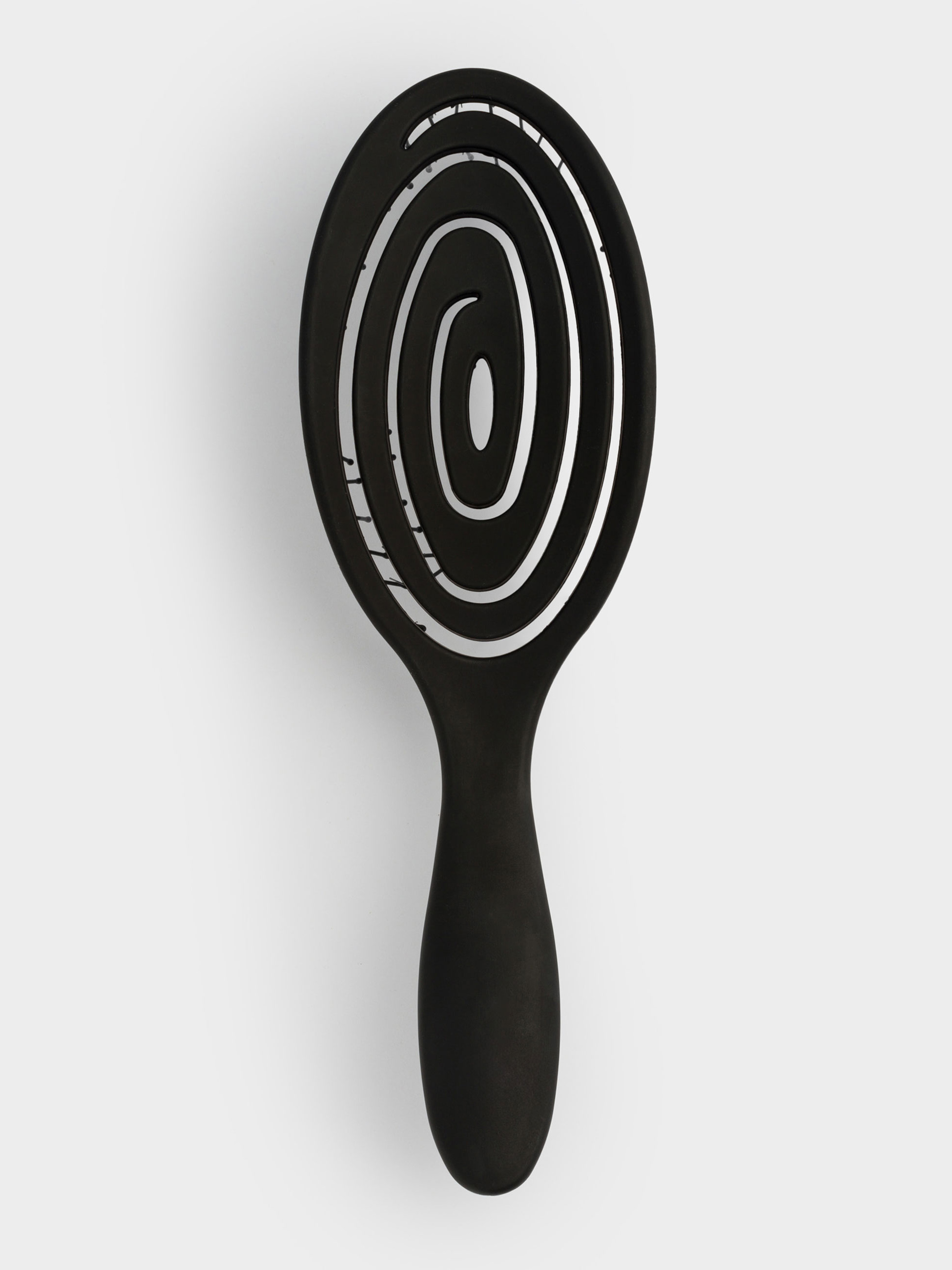 Hair massage comb, 22 cm, plastic, black, Zipo new, image-1